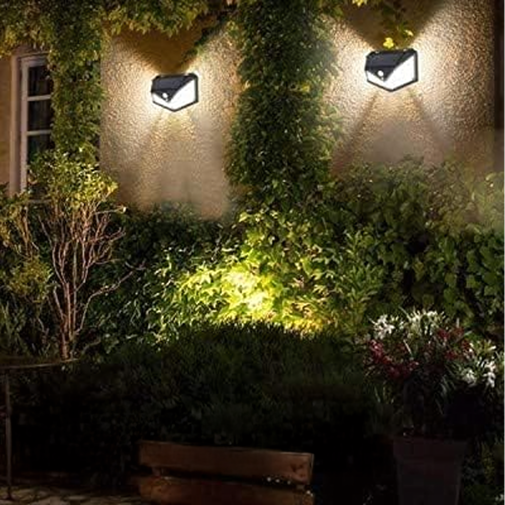 Solar Street Lamp with Motion and Dusk Sensor Klinkiet 100 LED Strong (E2)