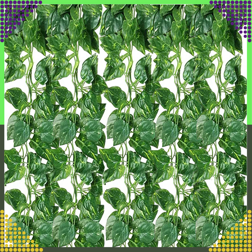 5x Artificial Ivy Wall Hanging Plant Leaves Decoration 11.5m