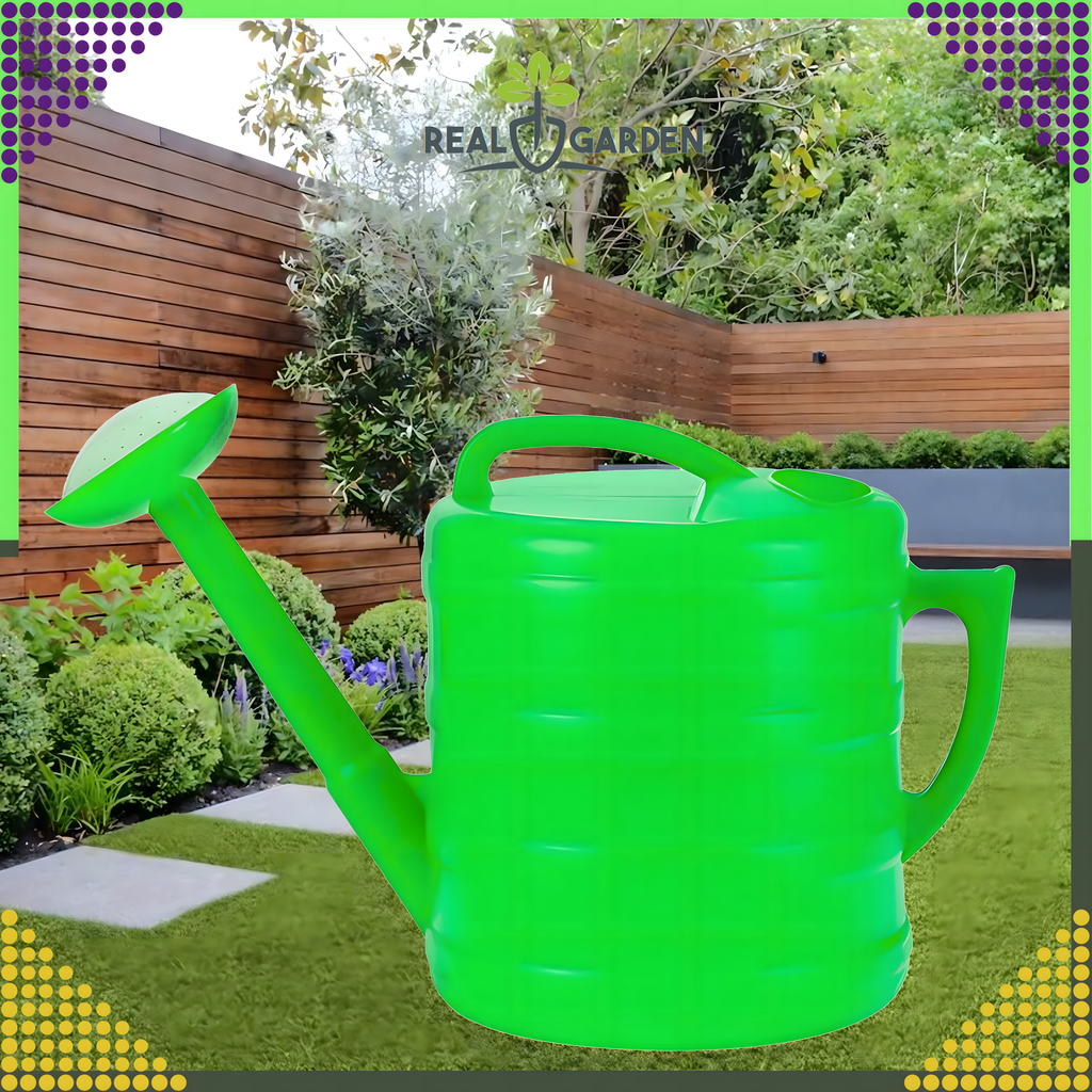 10L Oval Plastic Garden Watering Can with Watering Strainer