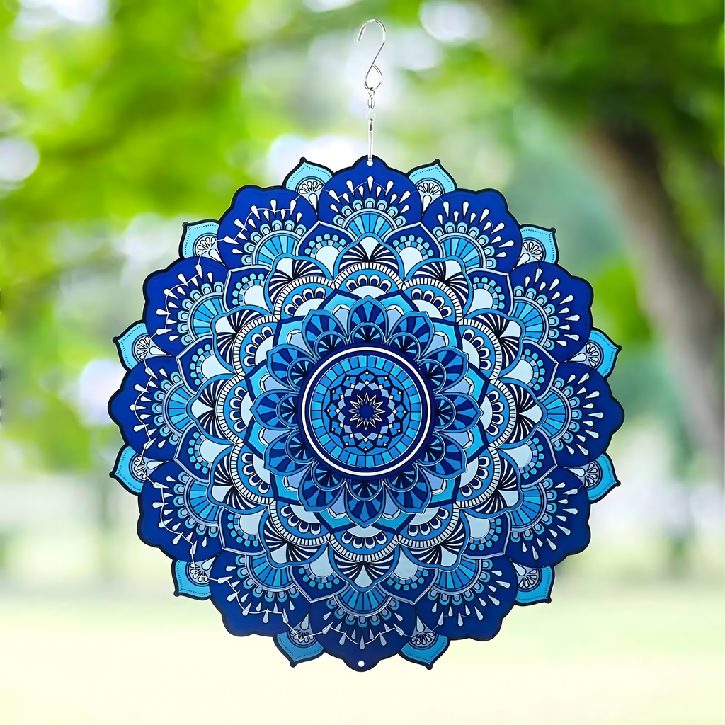 Hanging Spinner Decoration Wind Catcher 12” 3D Mandala