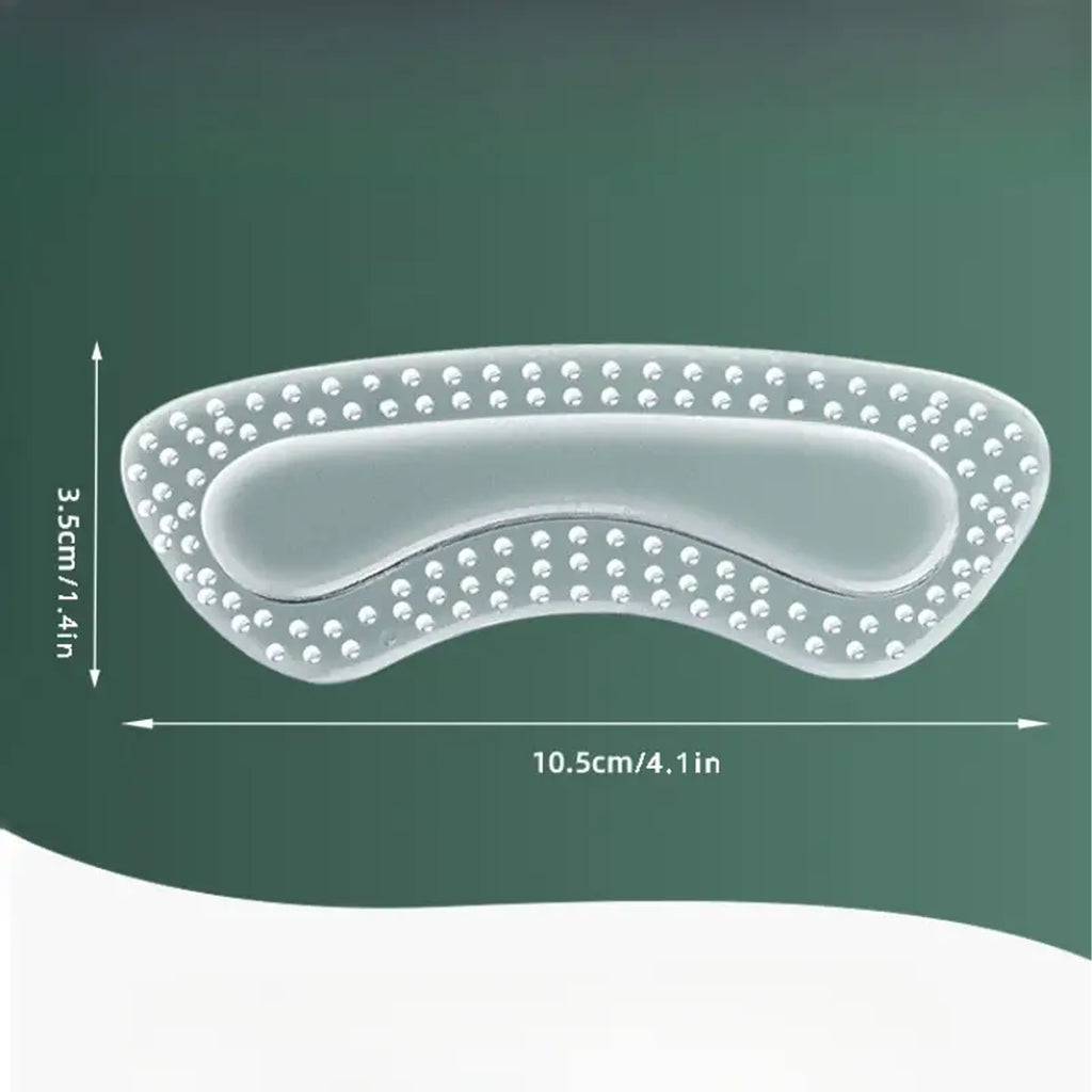 Gel Heel Pads with Massage Studs Adhesive Insoles 2 pcs (1 pair)