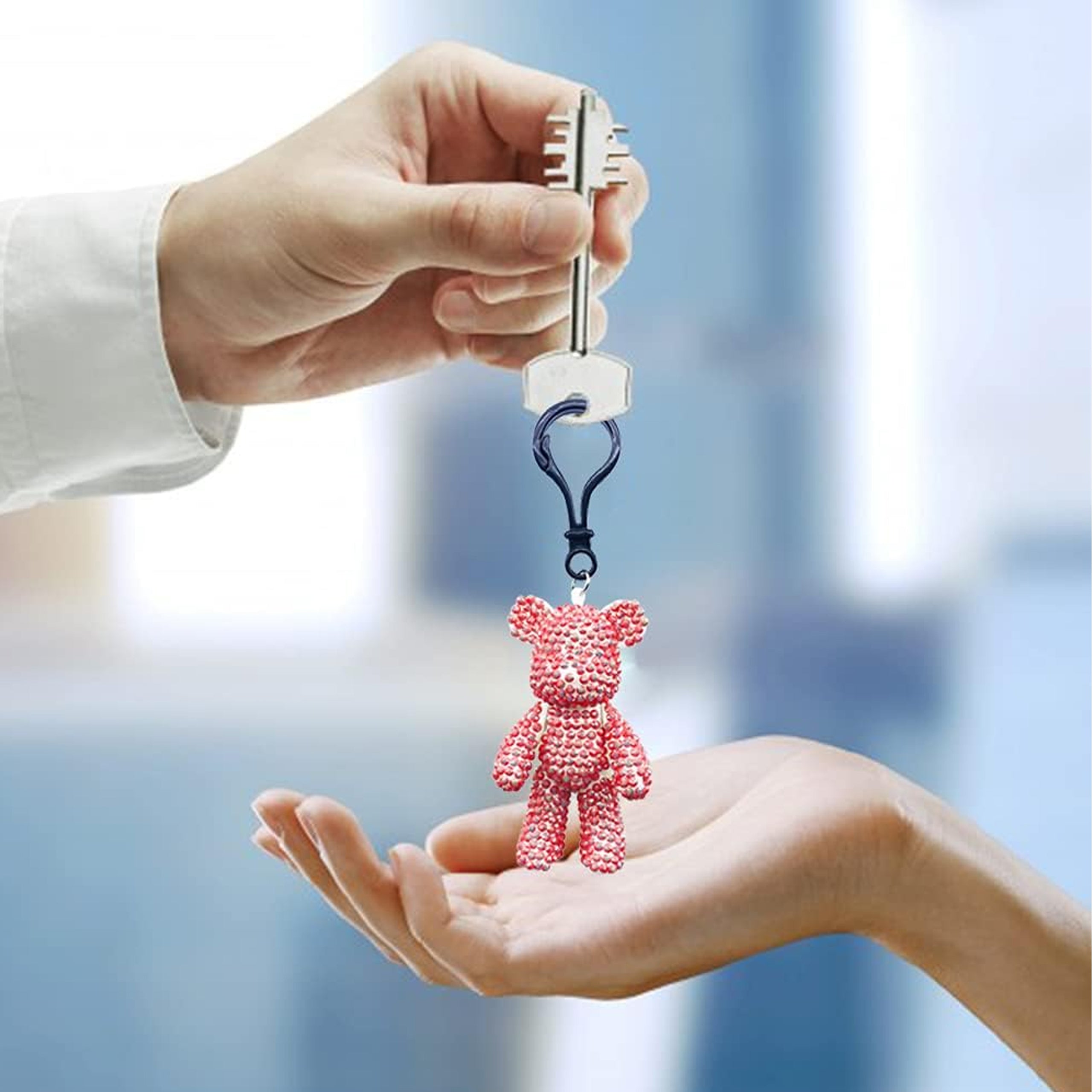 Teemanttikandi isetegemise võtmehoidja karu 6.5 cm