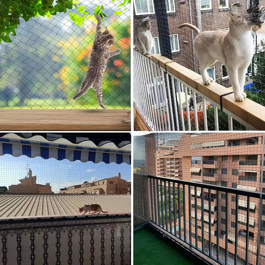Strong Woven Balcony Net for Cats and Birds 20g Black 3x4m