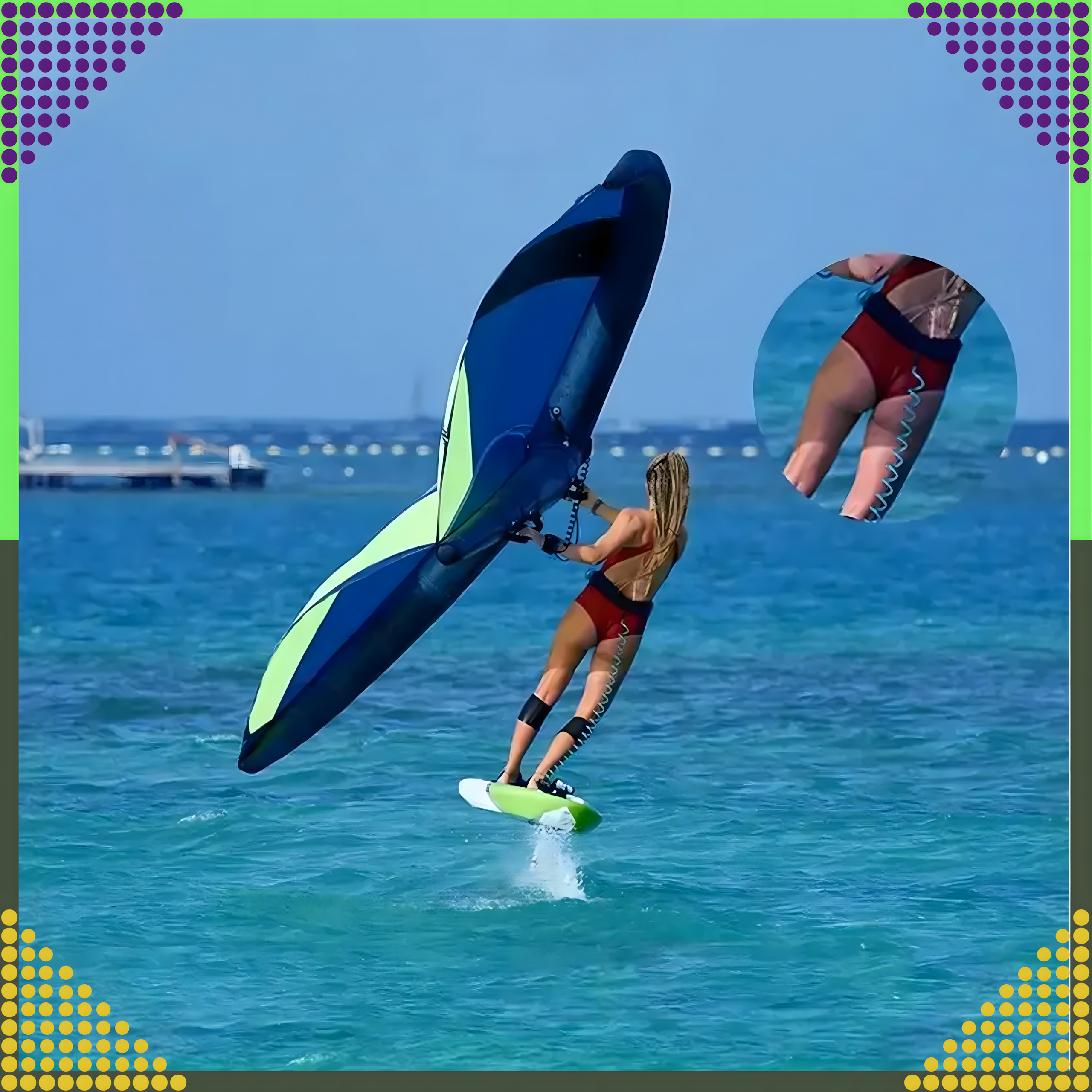 Ohutusrihm SUP lauaga, pikk pahkluu rihm