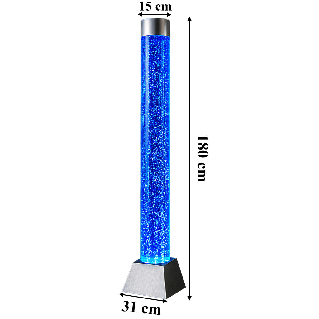 Water Bubble LED RGB Floor Lamp Column 180x15cm with Remote Control