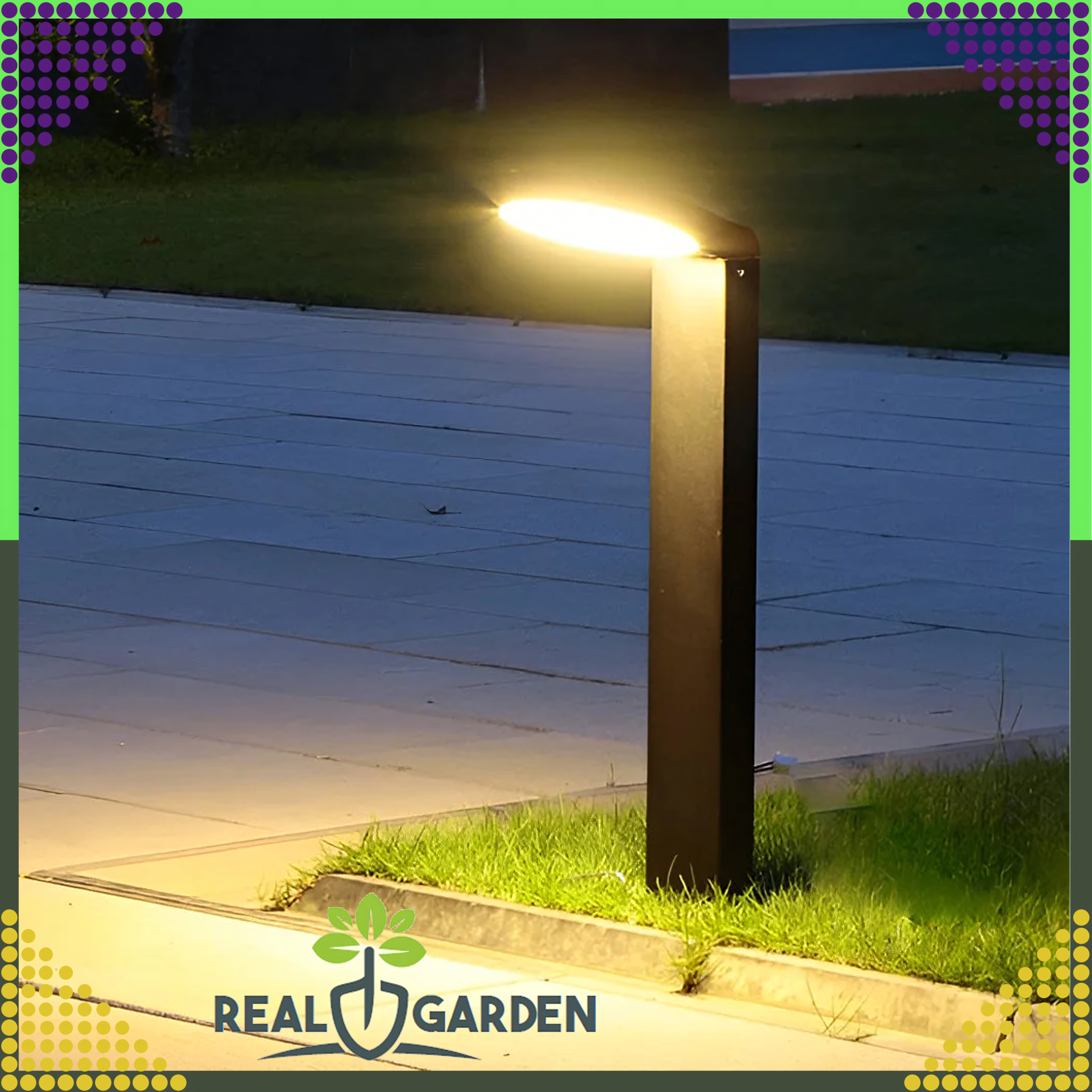Modernne 18W LED väliaia postlamp 60cm seisev ümmargune