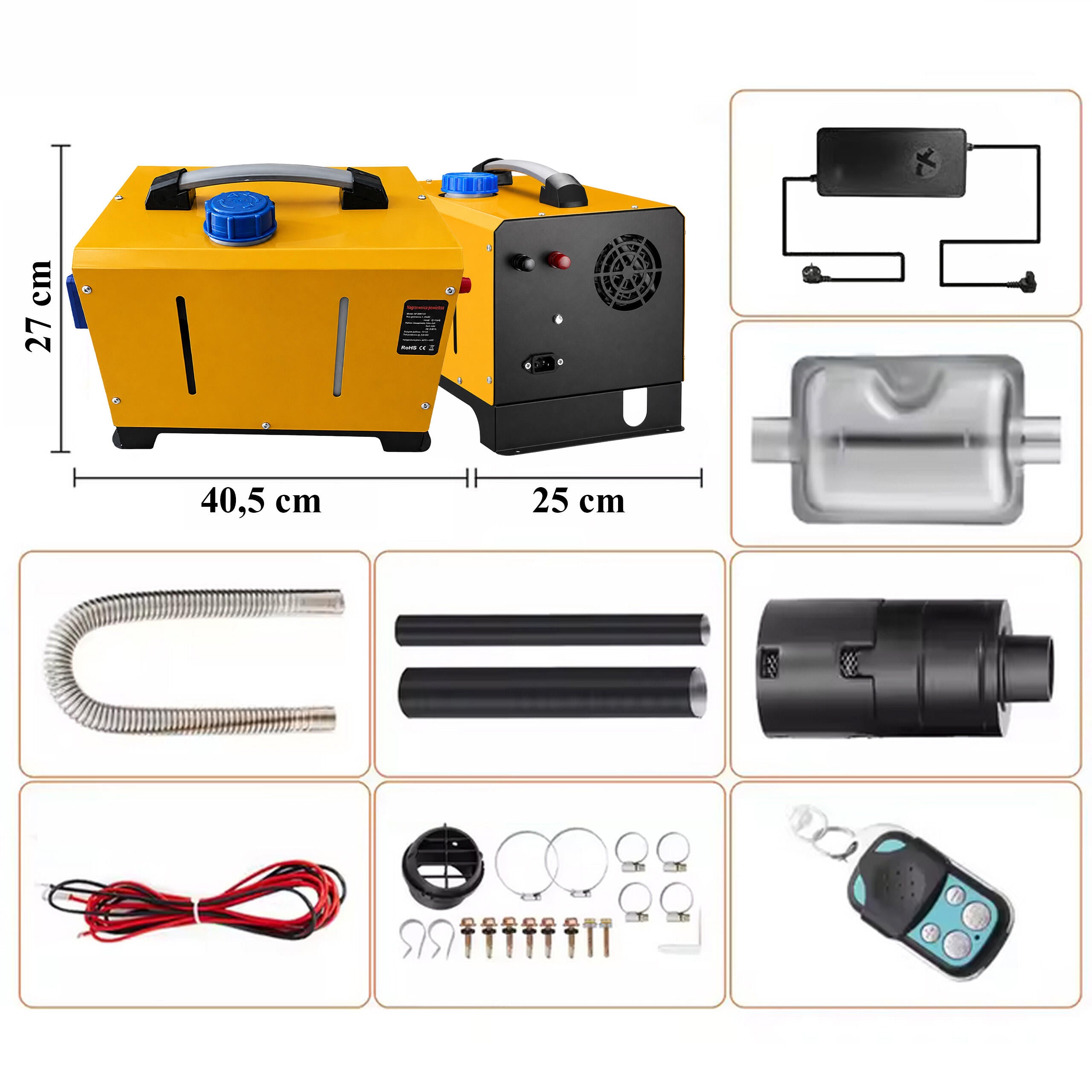 WEBASTO 8kW 12/24V diiselsoojendi Bluetoothiga