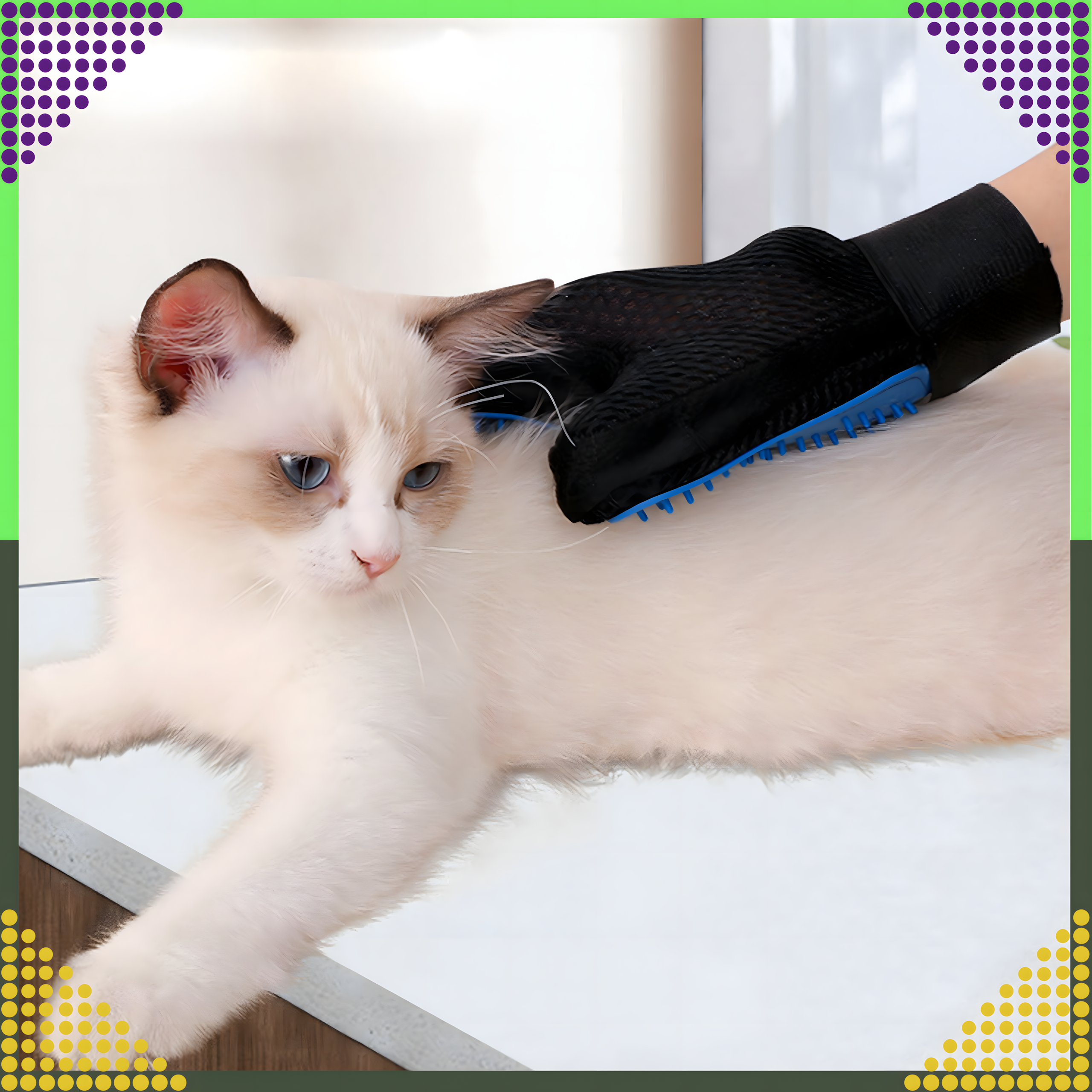 Kindaharj loomade karva harjamiseks, sügamiseks, pesemiseks ja masseerimiseks koertele ja kassidele