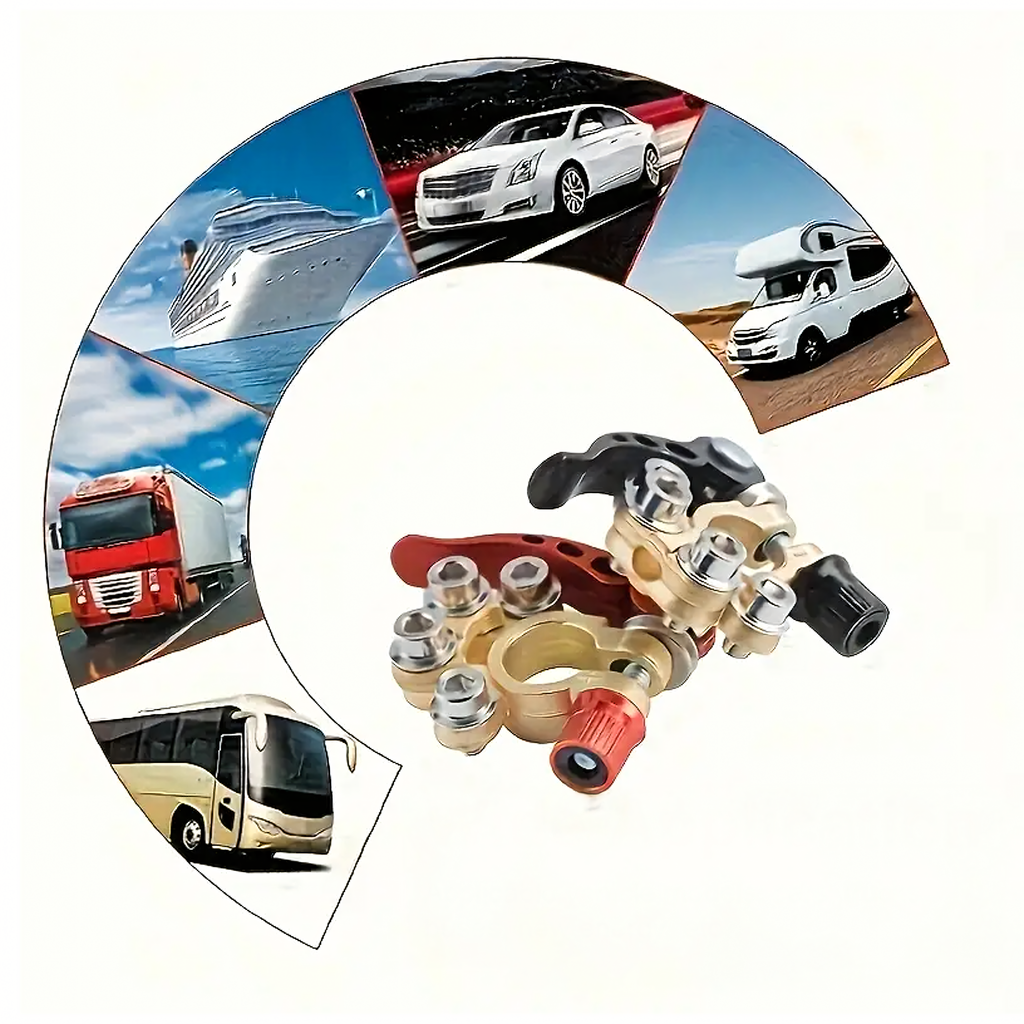 2x klemmiklambrid ühendusklemmid aku klemmid positiivne negatiivne komplekt 6-24V