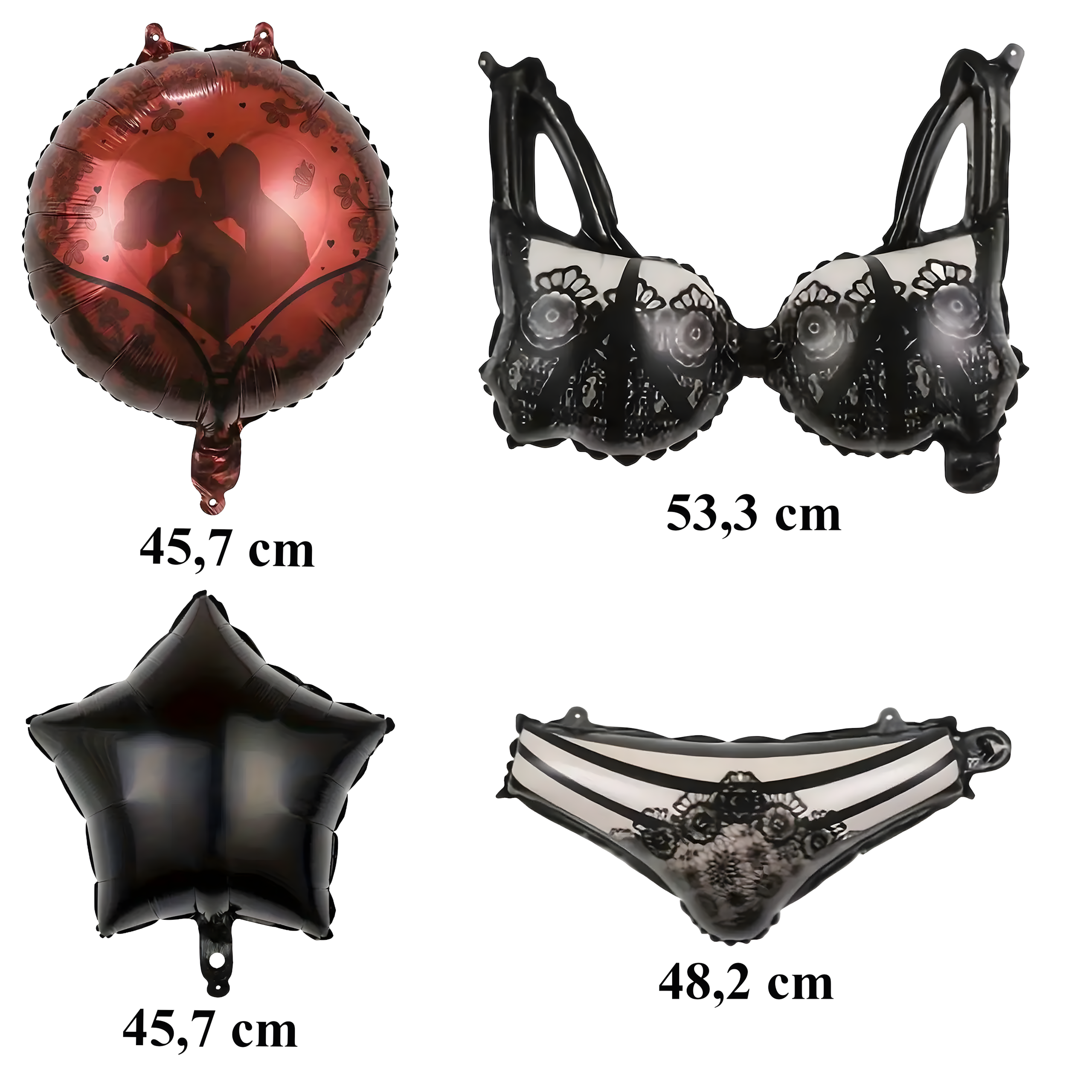 Õhupallide komplekt tüdrukuteõhtuks Pesupeo jaoks 6 tk