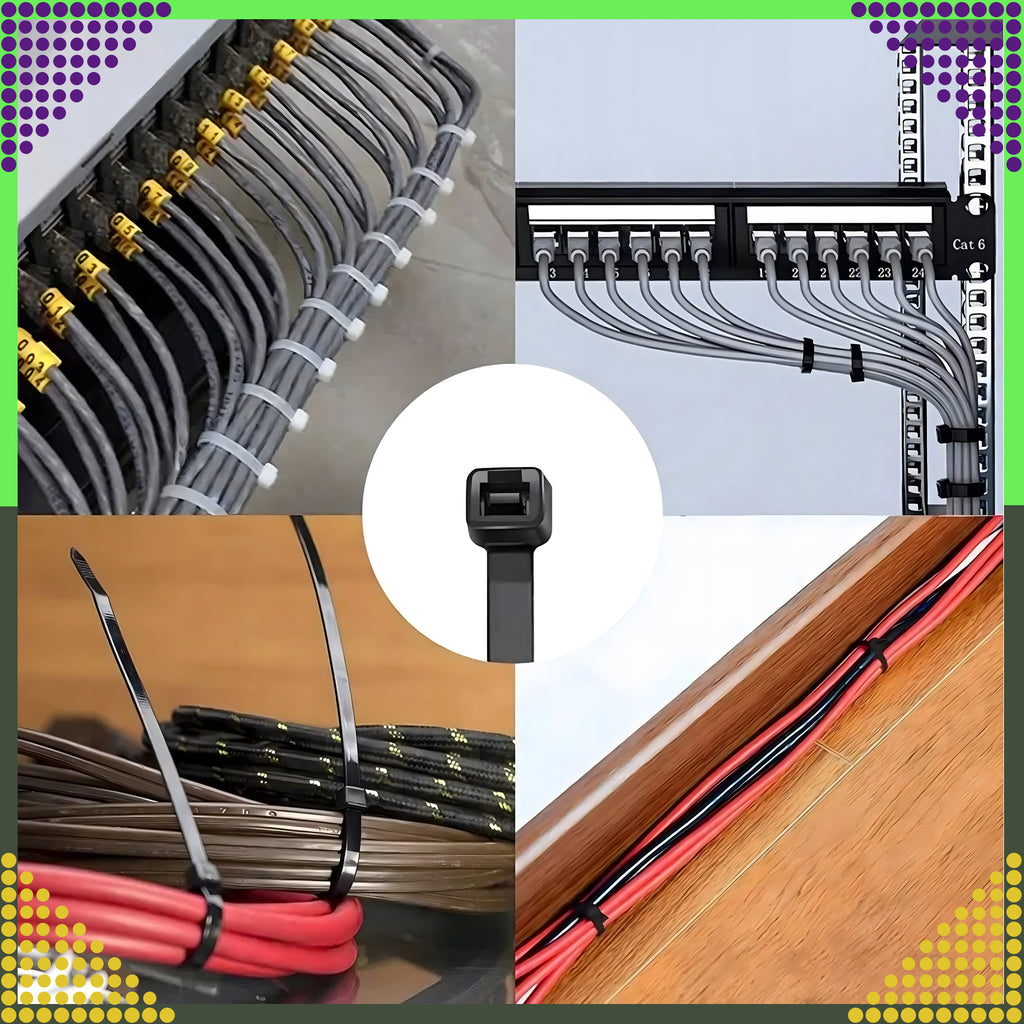 Tugevad kinnitused kaabliköidikud mustad 4x100mm 50 tk