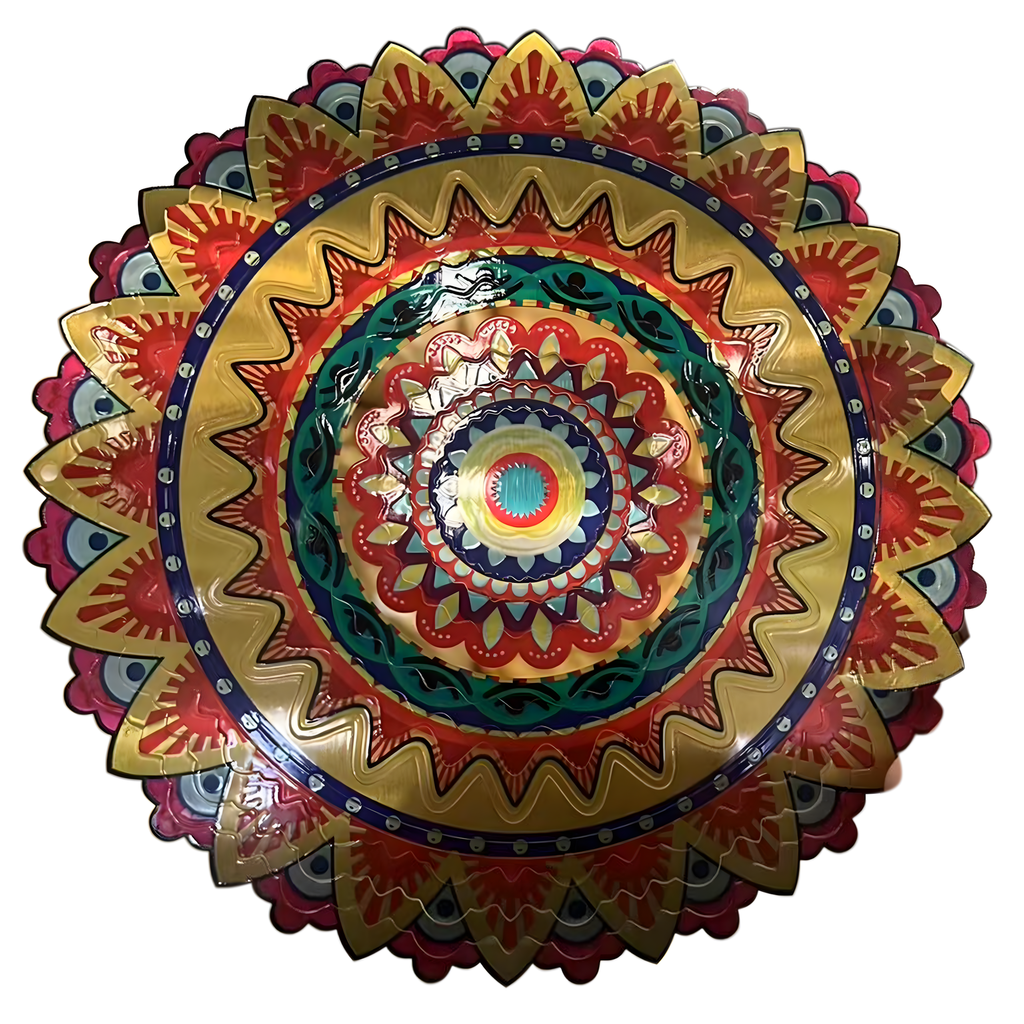 Hanging Spinner Decoration Wind Catcher 12” 3D Mandala