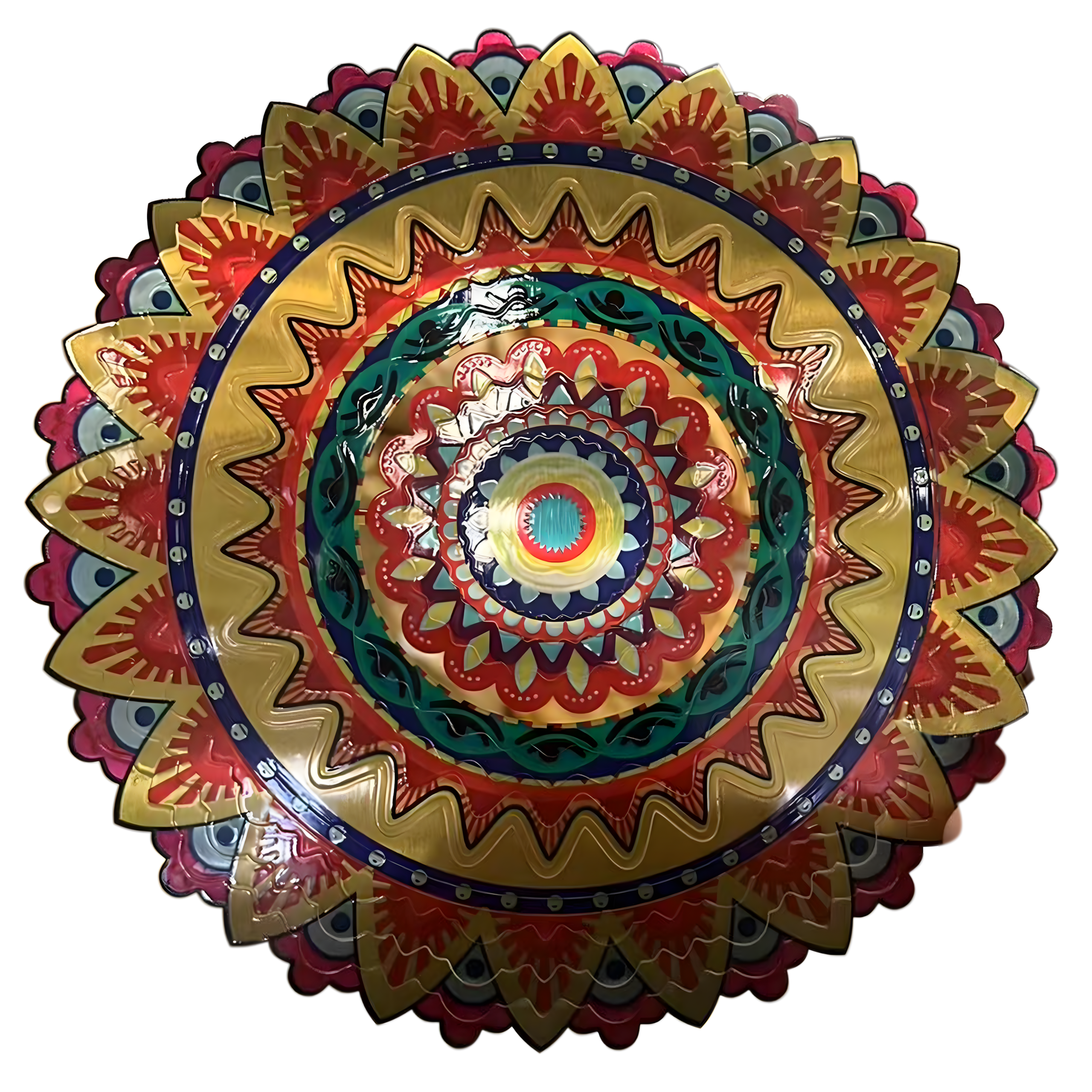 Hanging Spinner Decoration Wind Catcher 12” 3D Mandala
