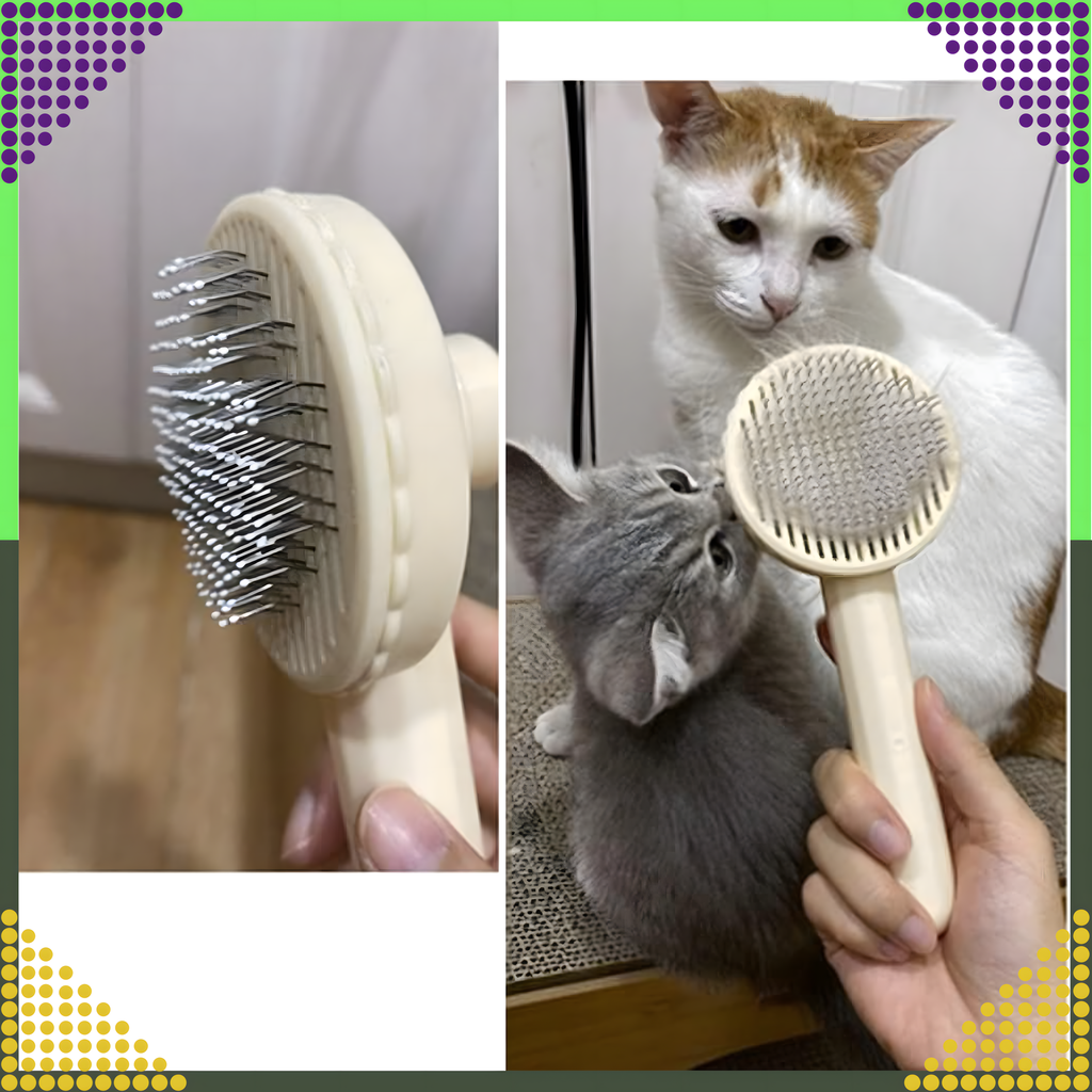 Isepuhastuv hari koera- ja kassikarvadele, ergonoomiline kamm