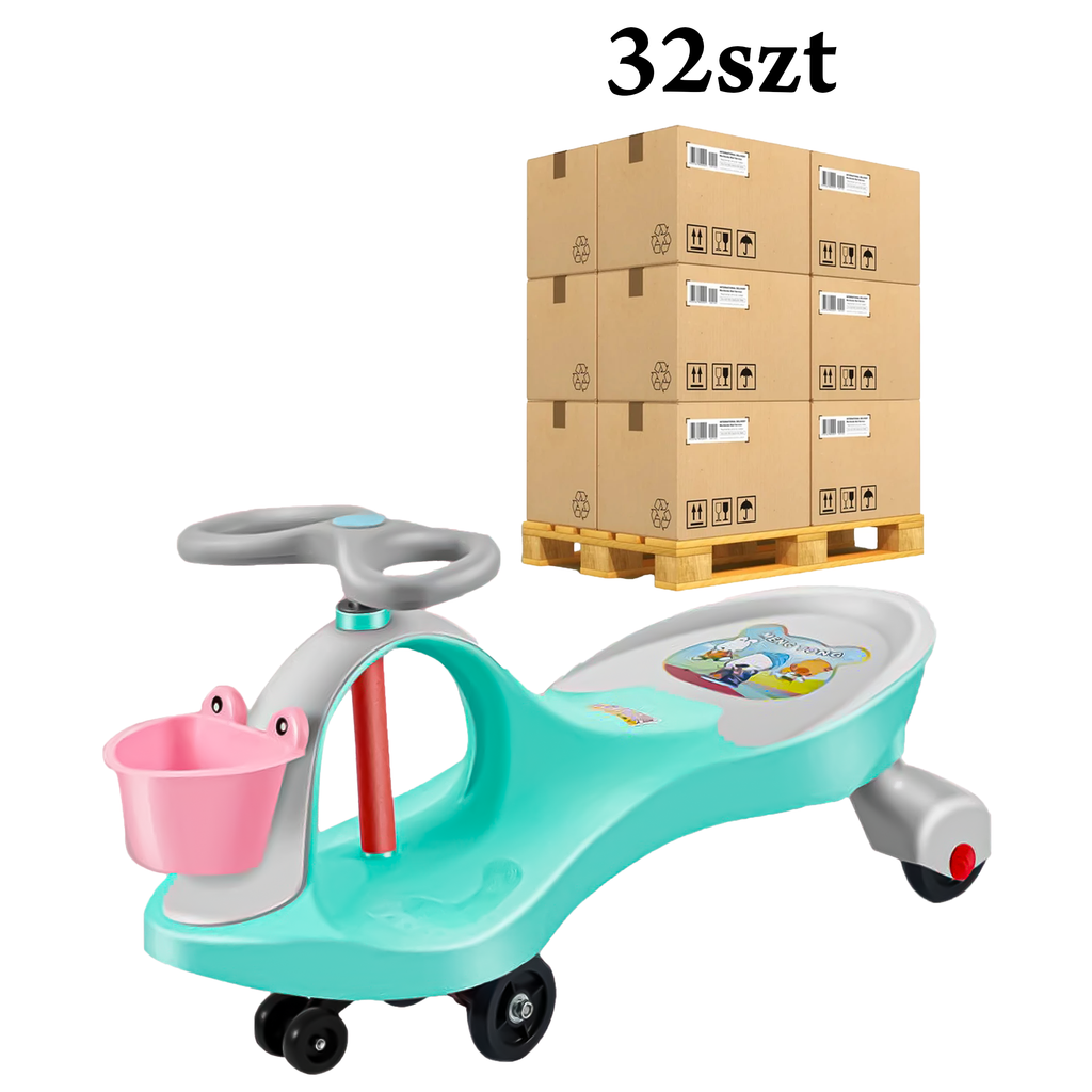 Lastele mõeldud tasakaalu ja kiikumisega Ride On lükatav auto gravitatsioonisõiduk