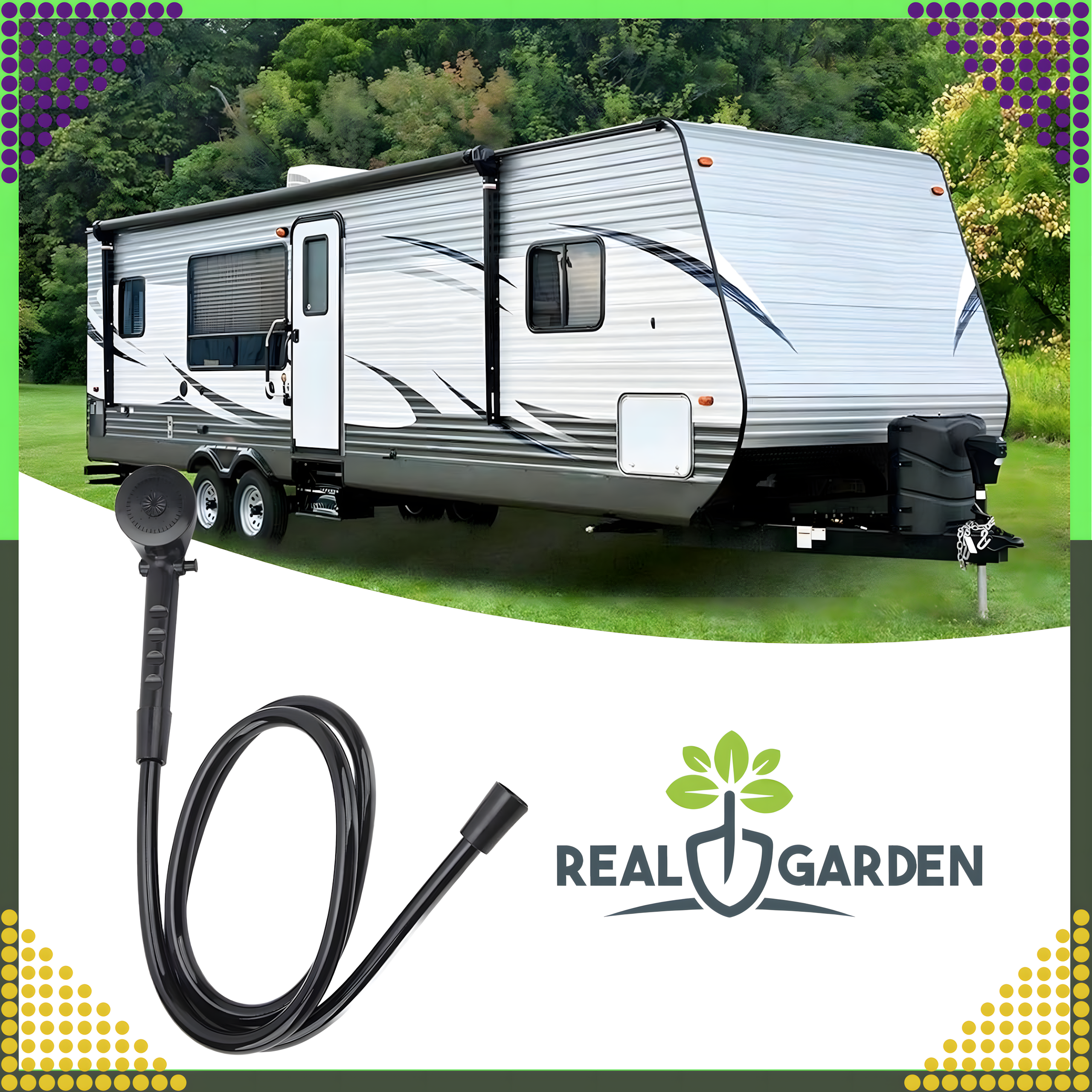 Kaasaskantav haagissuvila dušikomplekt jahtidele ja haagistele