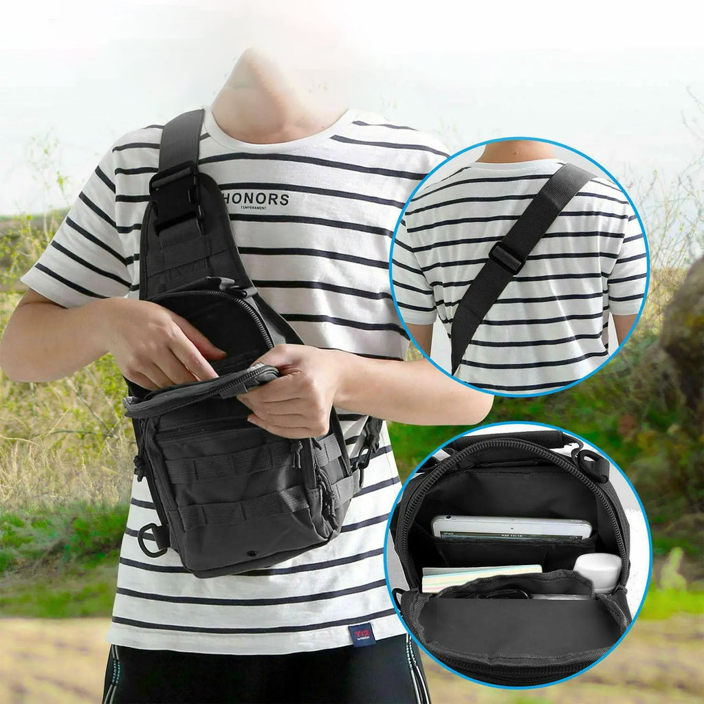 Military Tactical Survival Shoulder Bag Backpack 20L