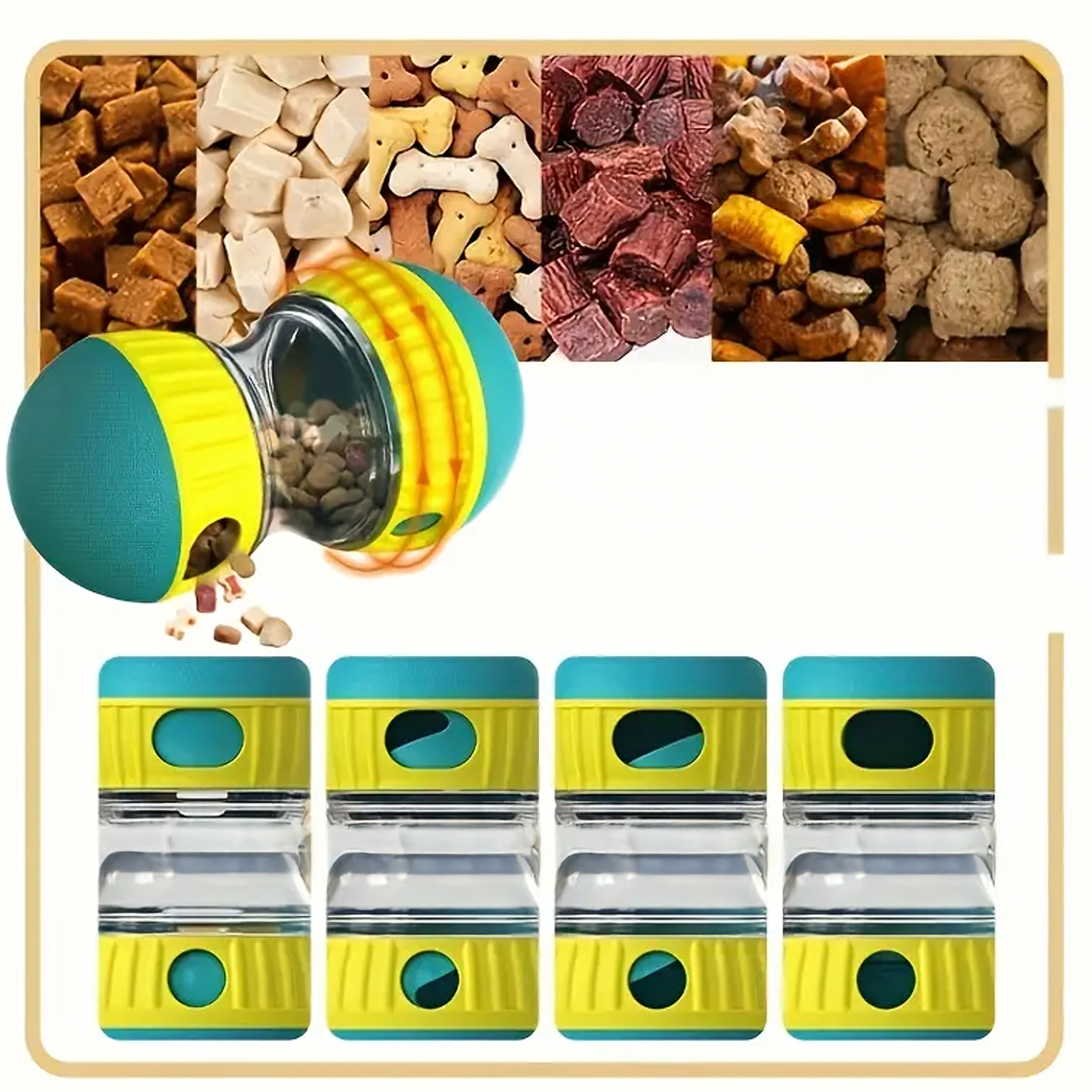 Interaktiivne aeglustav koera söötmise maiusejaotur mänguasi