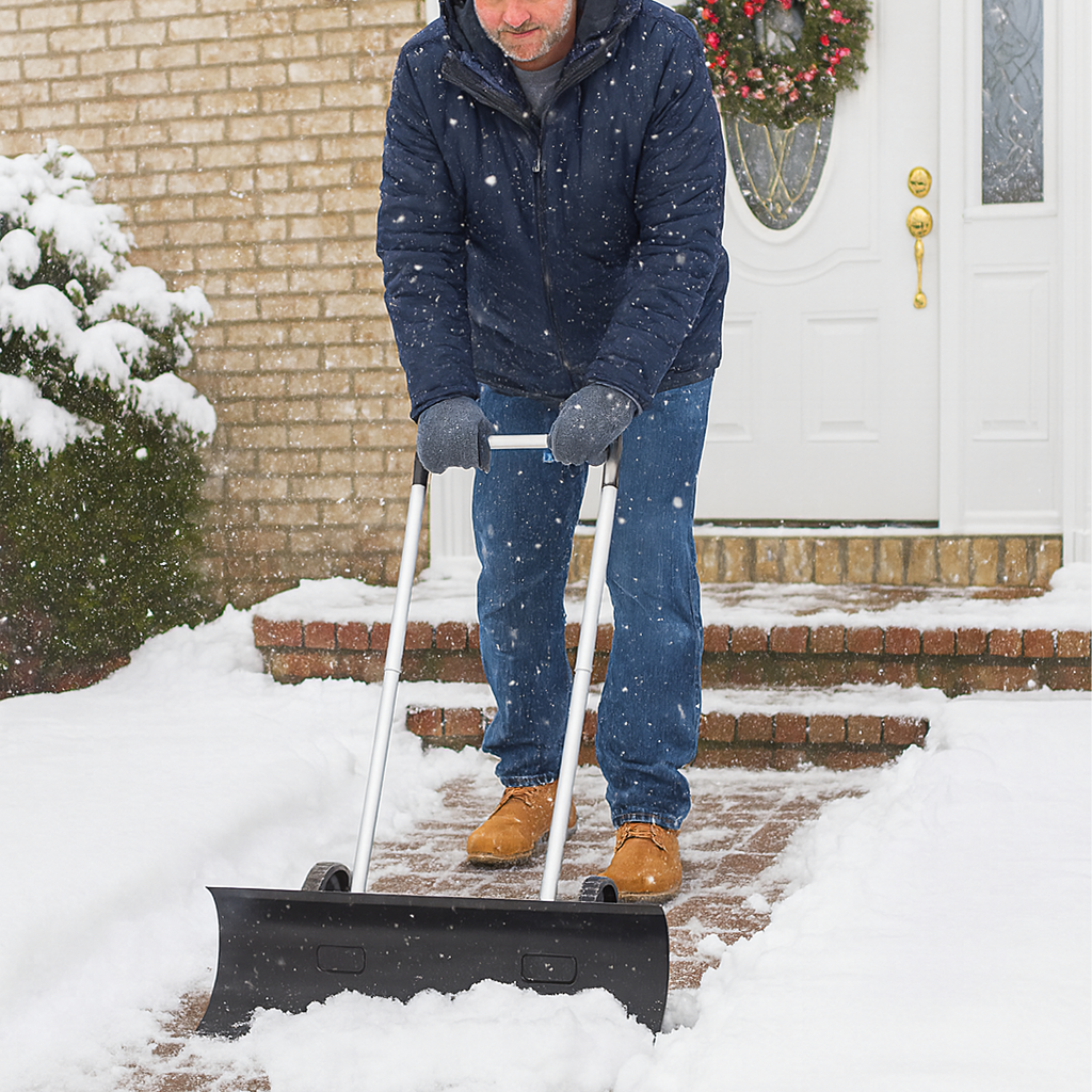 Plow Snow Shovel Snow Blower Scraper Snow Remover On Wheels 95cm