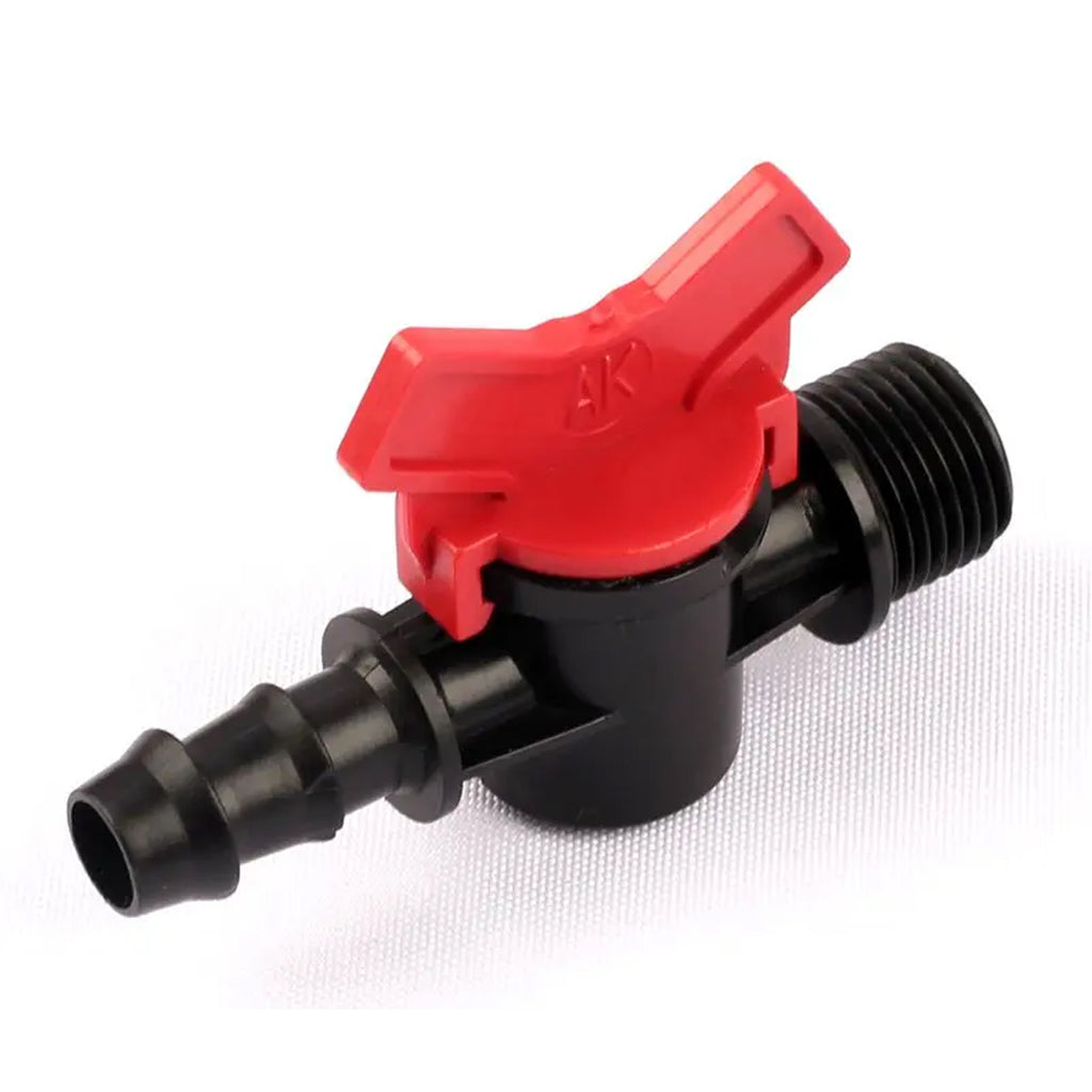 100 pcs Shut-off Valve for Drip Irrigation Line Connector Fi 16 mm