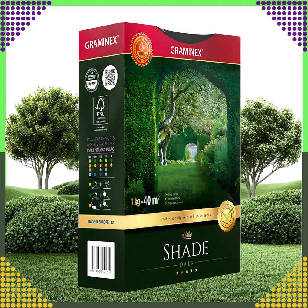 Premium varju muruseemne segu 1kg 40m² varjulistele aladele