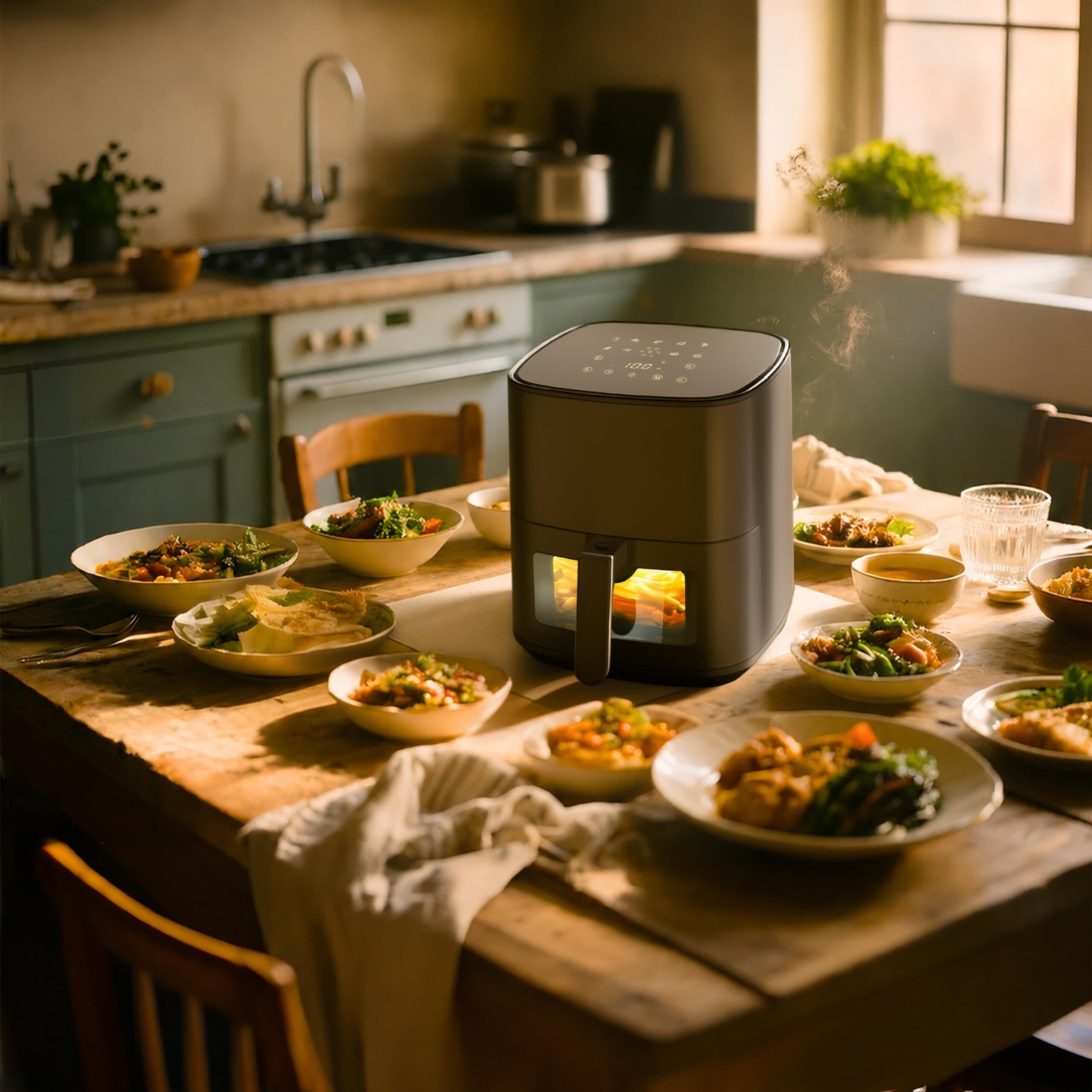 30x Air Fryer 5L 1500W with 9 Programs