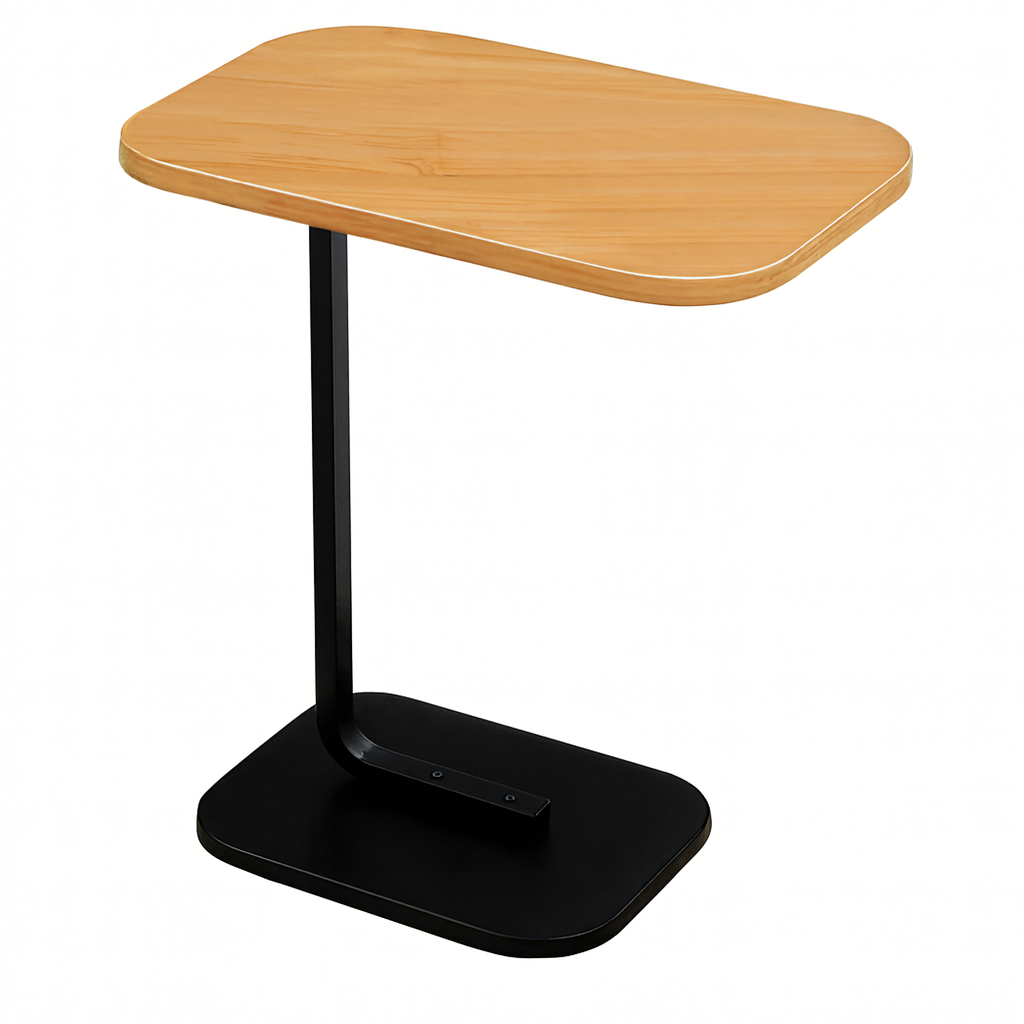 Modern C-Shaped Side Coffee Table for Living Room