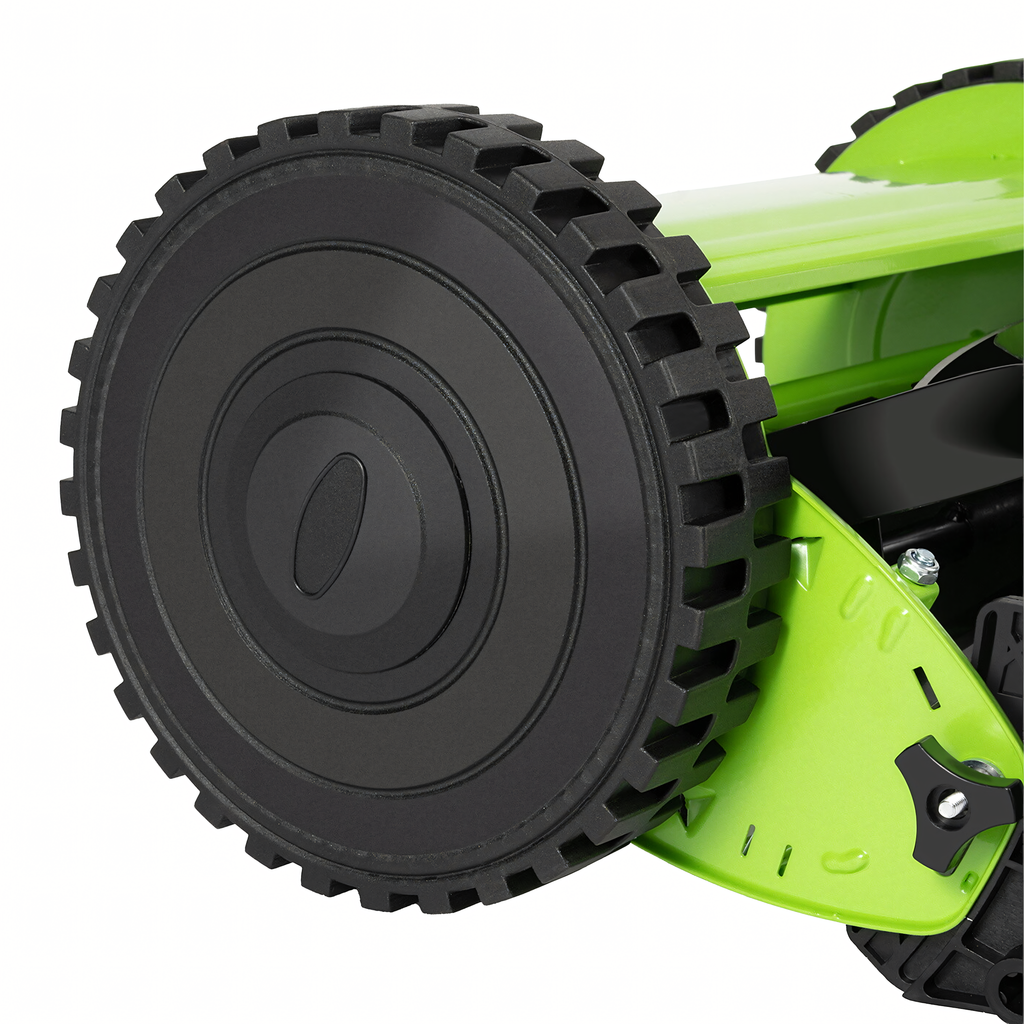 16" 40 cm Manual Reel Push Lawn Mower with Grass Catcher