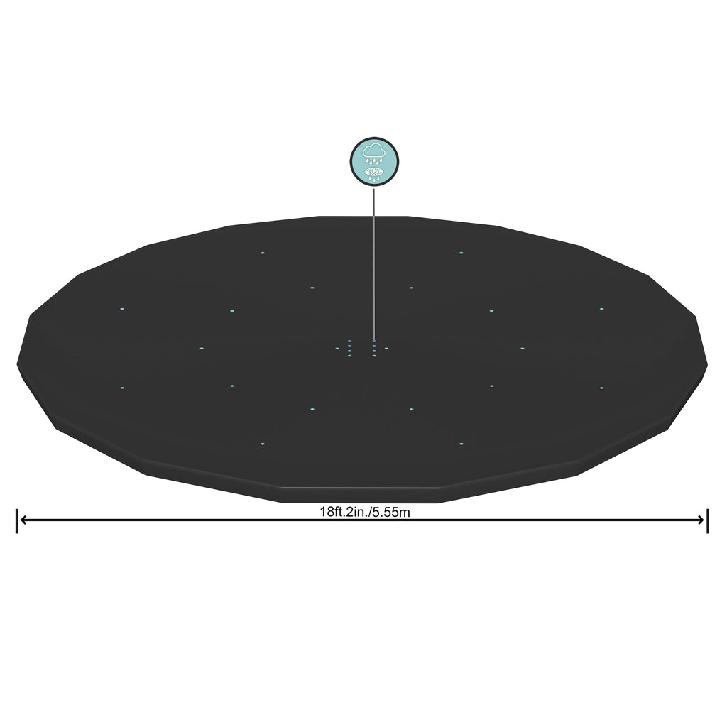 Bestway 58039 PVC basseinile kaitsekate, presendist, Ø 549 cm, Black