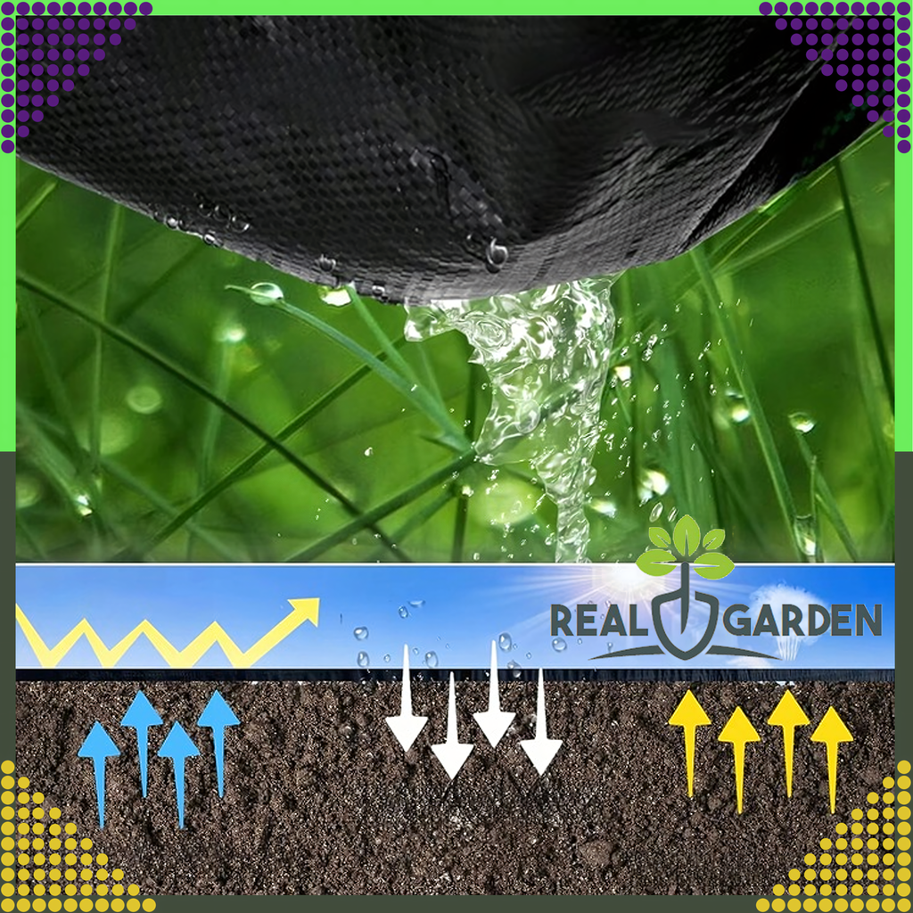 Agrotekstiil 90g 5x5m Black UV-kaitsega umbrohutõkkematt