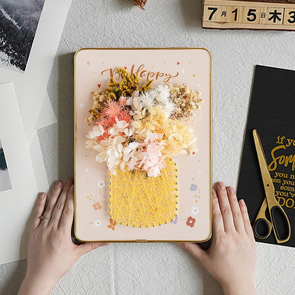 Loominguline komplekt niidikunsti, Interroad tikkimise ja LED-pildiga raamitud pildile 21x30 cm