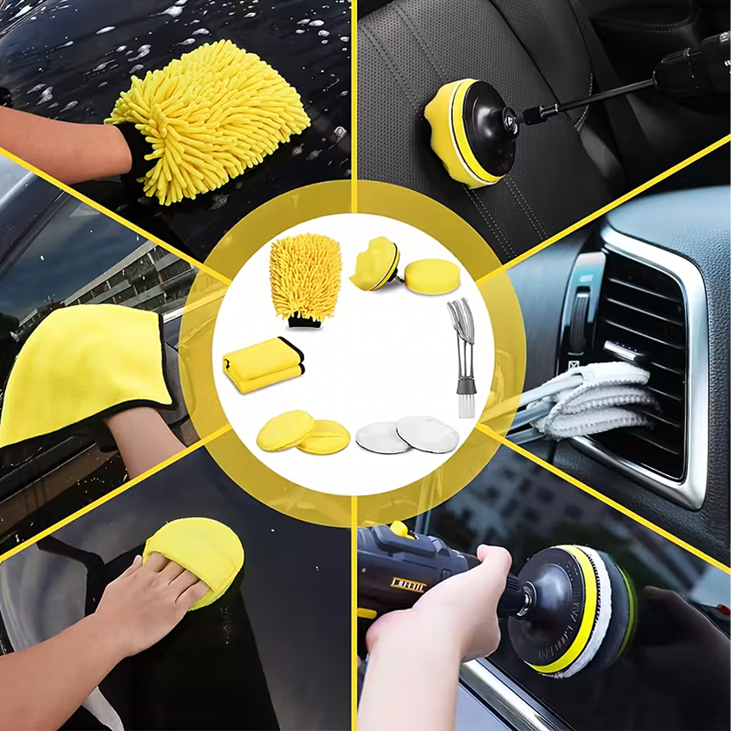 Car Detailing Set for Car Cleaning XXL Box 27-in-1