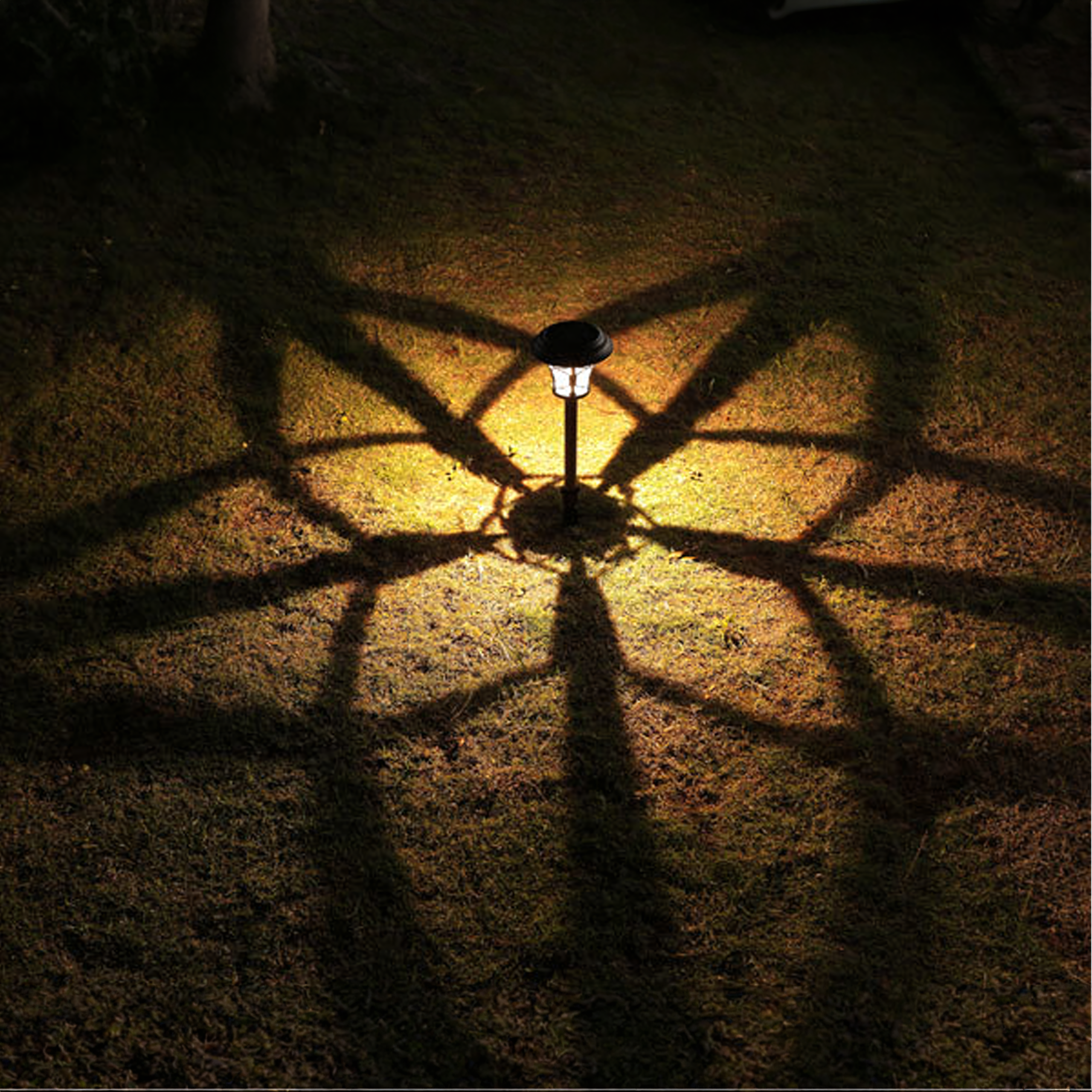 Set of 8 Waterproof Solar Garden Spike Lights 40cm 8 pcs