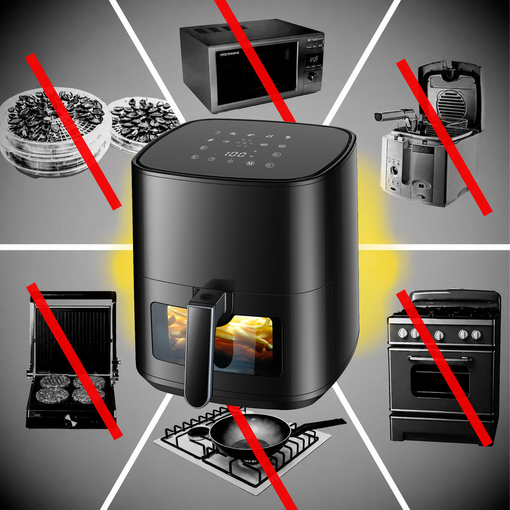 30x Air Fryer 5L 1500W with 9 Programs
