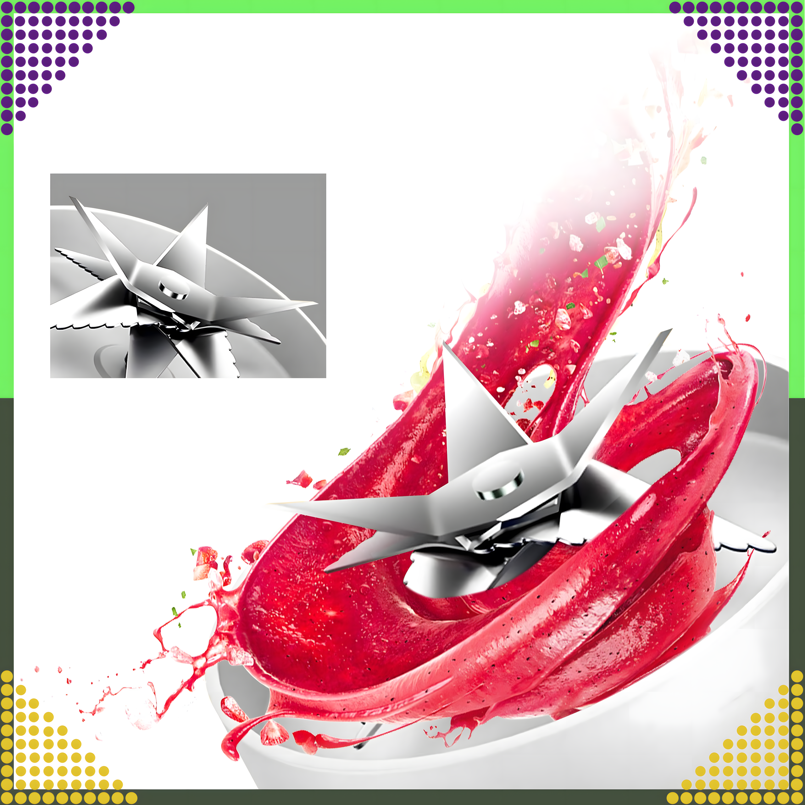 Portable Blender Mixer for Fruit Smoothies 1L Wireless USB