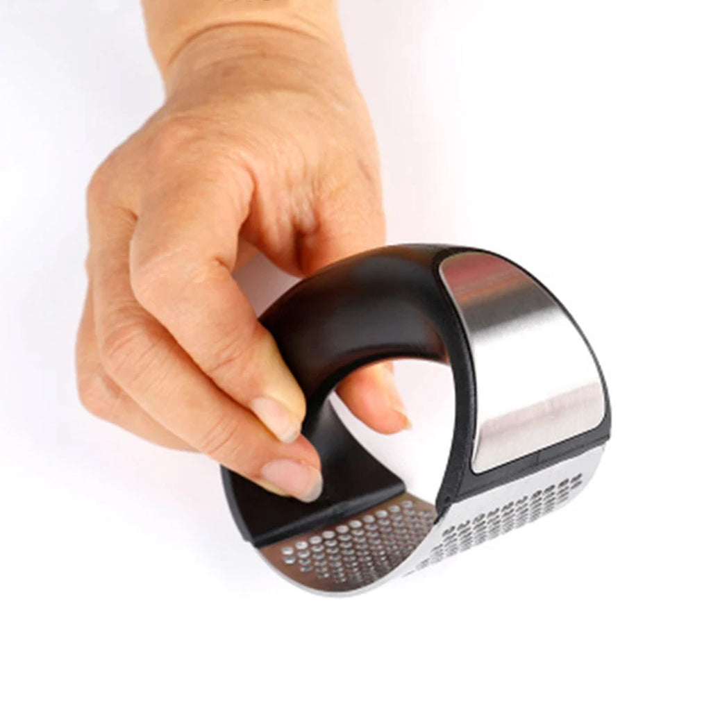Handheld Garlic Press Crusher Slicer Stainless Steel