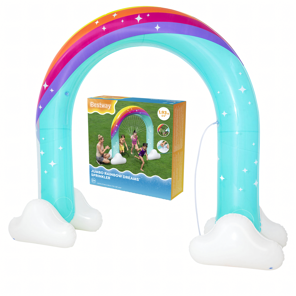Bestway 52732 Täispuhutav vihmuti veekardin Vikerkaar aeda 221x71x193 cm