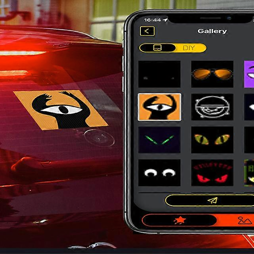 Nutikas LED-ekraan auto tagumise akna animatsioonide kuvamiseks