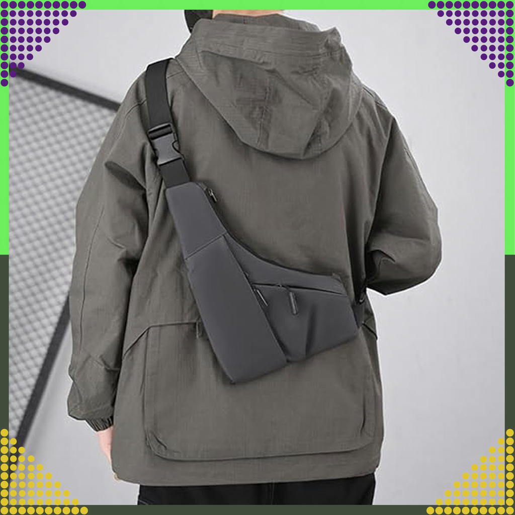 Waist Bag Backpack Shoulder Bag Urban Sporty Men's Women's Gray