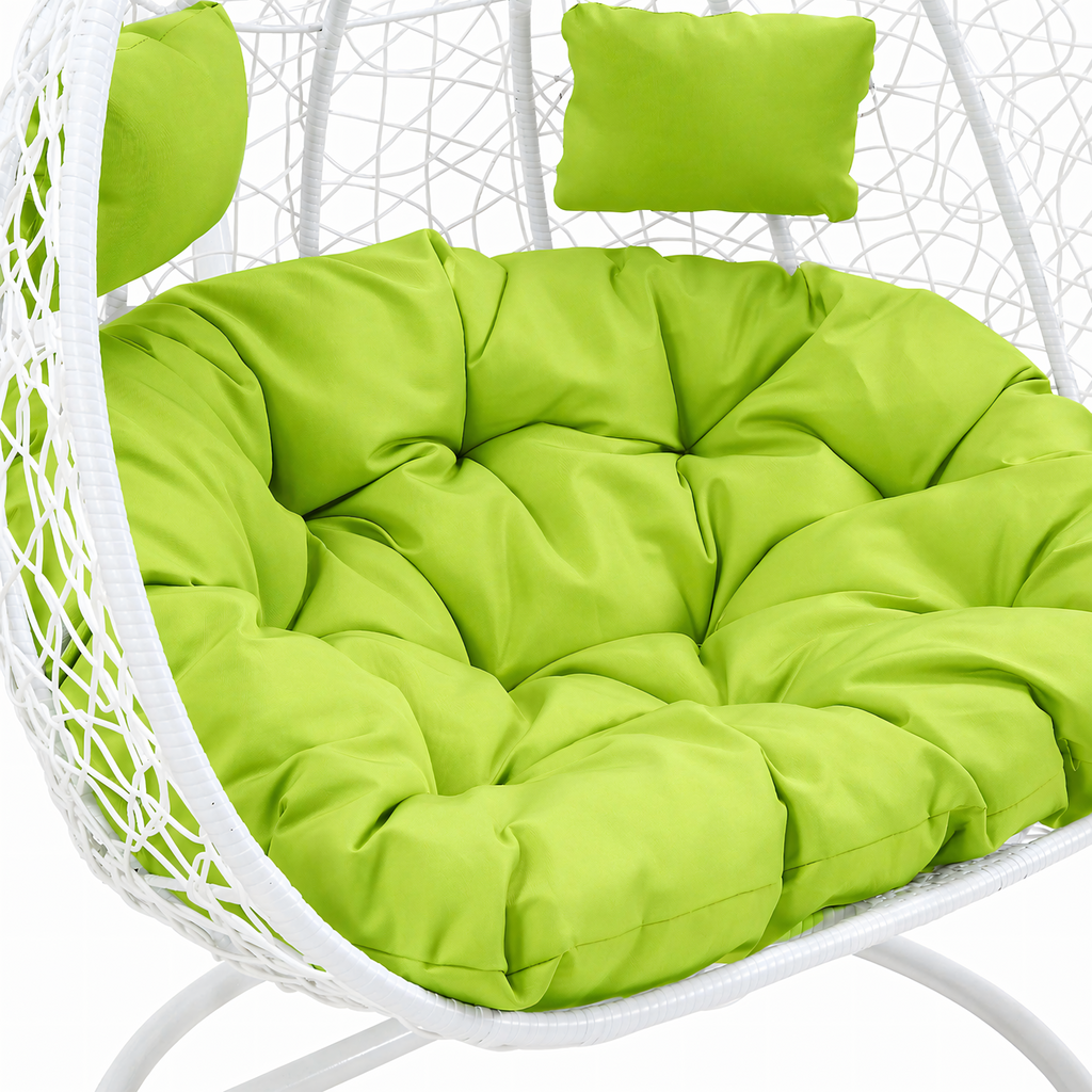 Double Hanging Cocoon Chair Swing Basket 200kg White