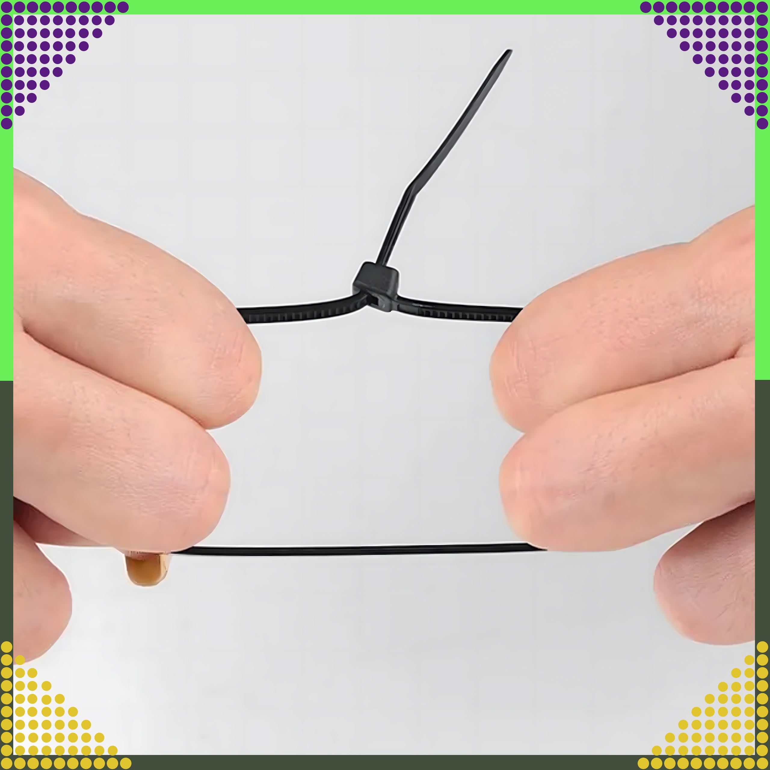 Tugevad kinnitused kaabliköidikud mustad 4x100mm 50 tk