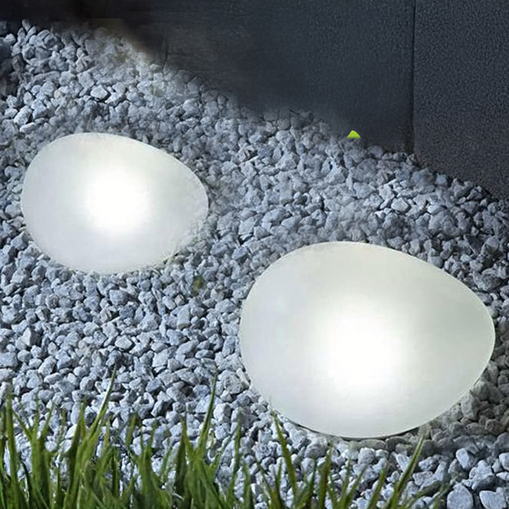 14 cm päikeseenergial töötav LED-aiakivilamp RC-K-1486