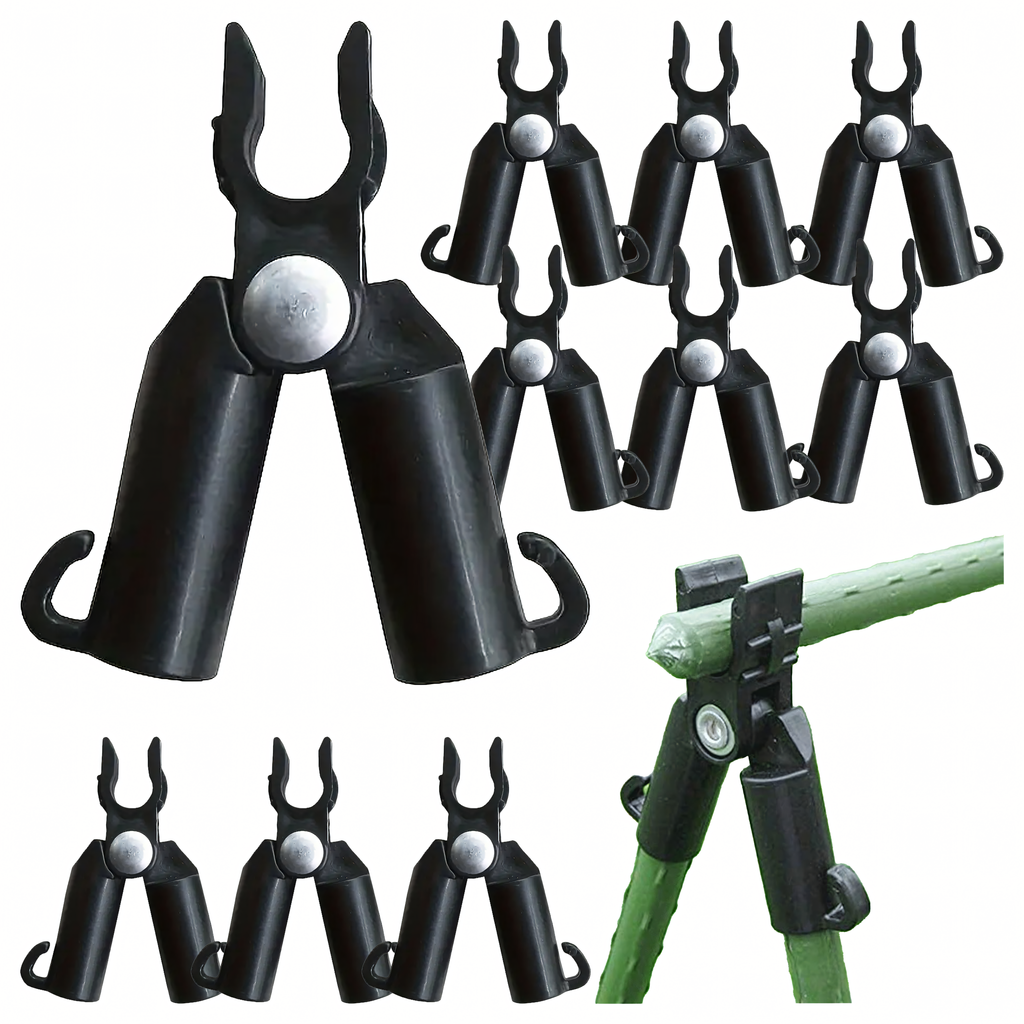 Hinged Top Connector Tee 9mm aiapulkadele 10 tk