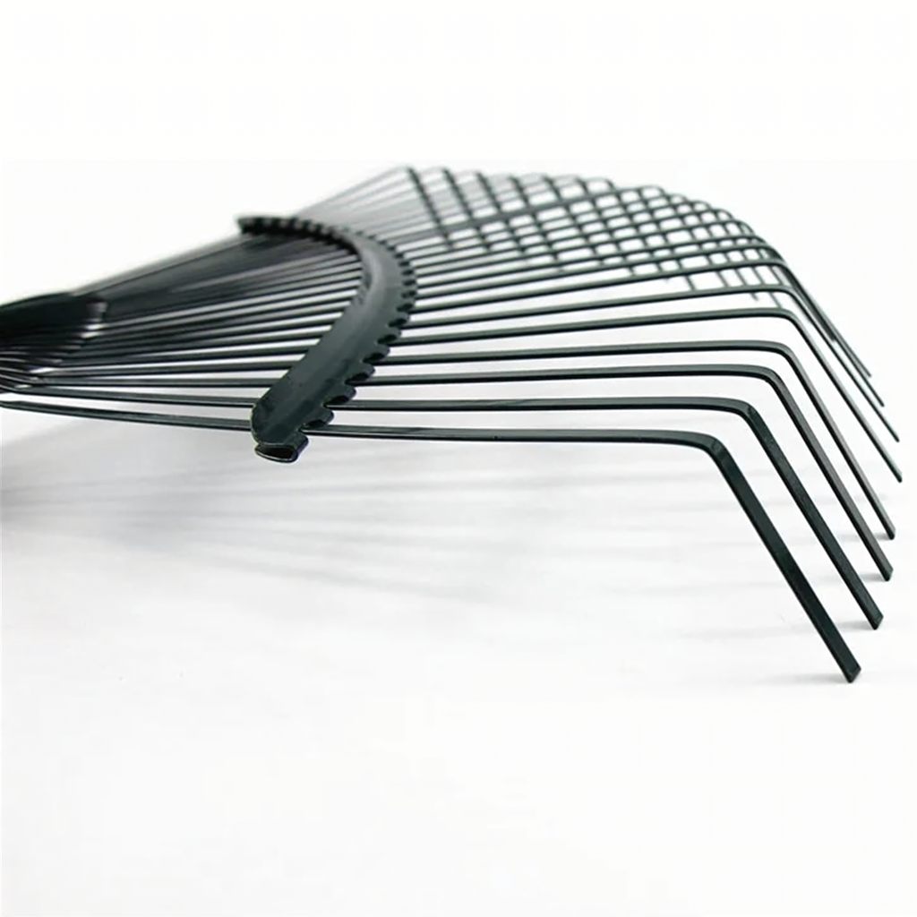 Garden Fan Leaf Rake 42cm with 120cm Wooden Handle