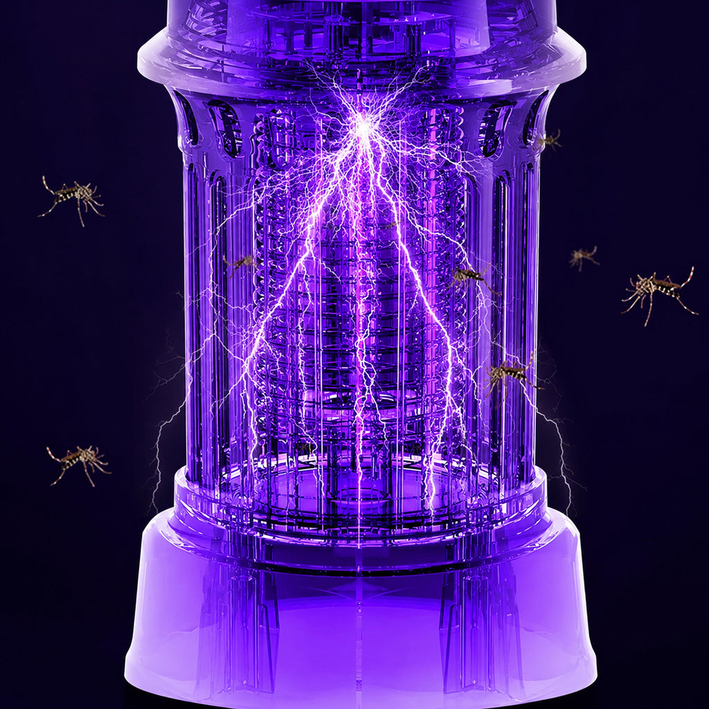 Portable UV Insect Killer Lamp for Flies, Mosquitoes, Moths, and Other Insects for Garden and Terrace