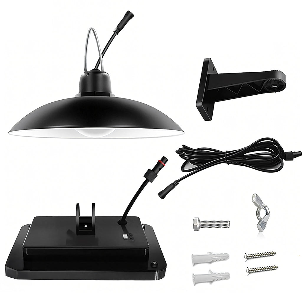 Solarne LED aialamp rippuv, hämarikuanduriga, lühter, kaugjuhtimispuldiga (E18)