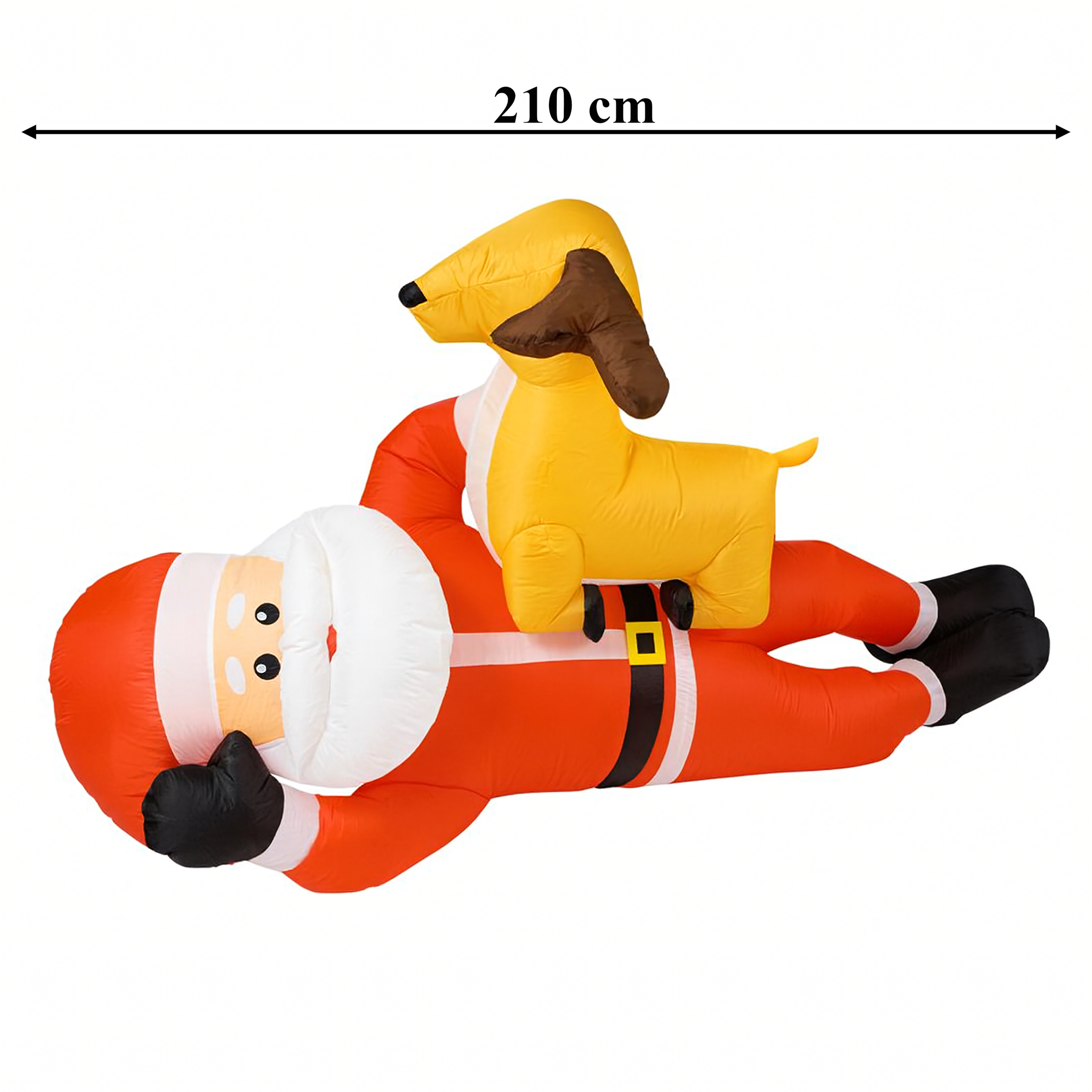 Täispuhutav jõuluvana põhjapõdraga 210cm jõulu Led valgus XXL