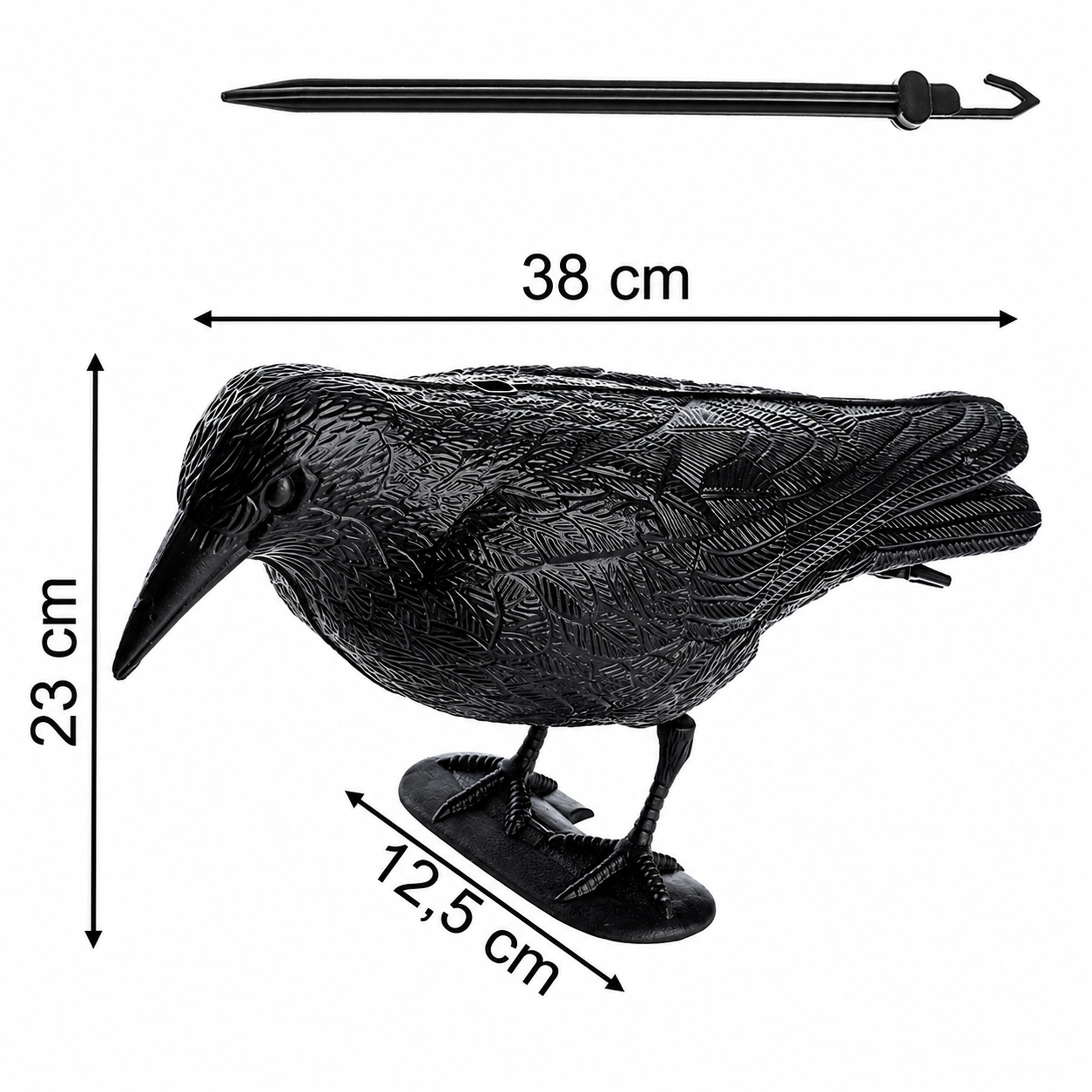 Large Crow Bird Repellent for Balcony and Garden 38x12.5x23cm 480 pcs