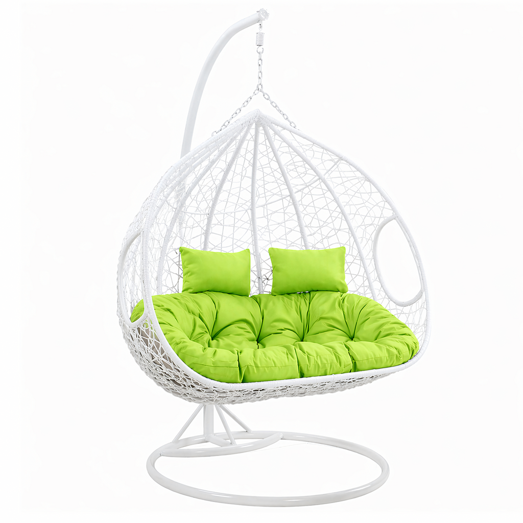 Double Hanging Cocoon Chair Swing Basket 200kg White
