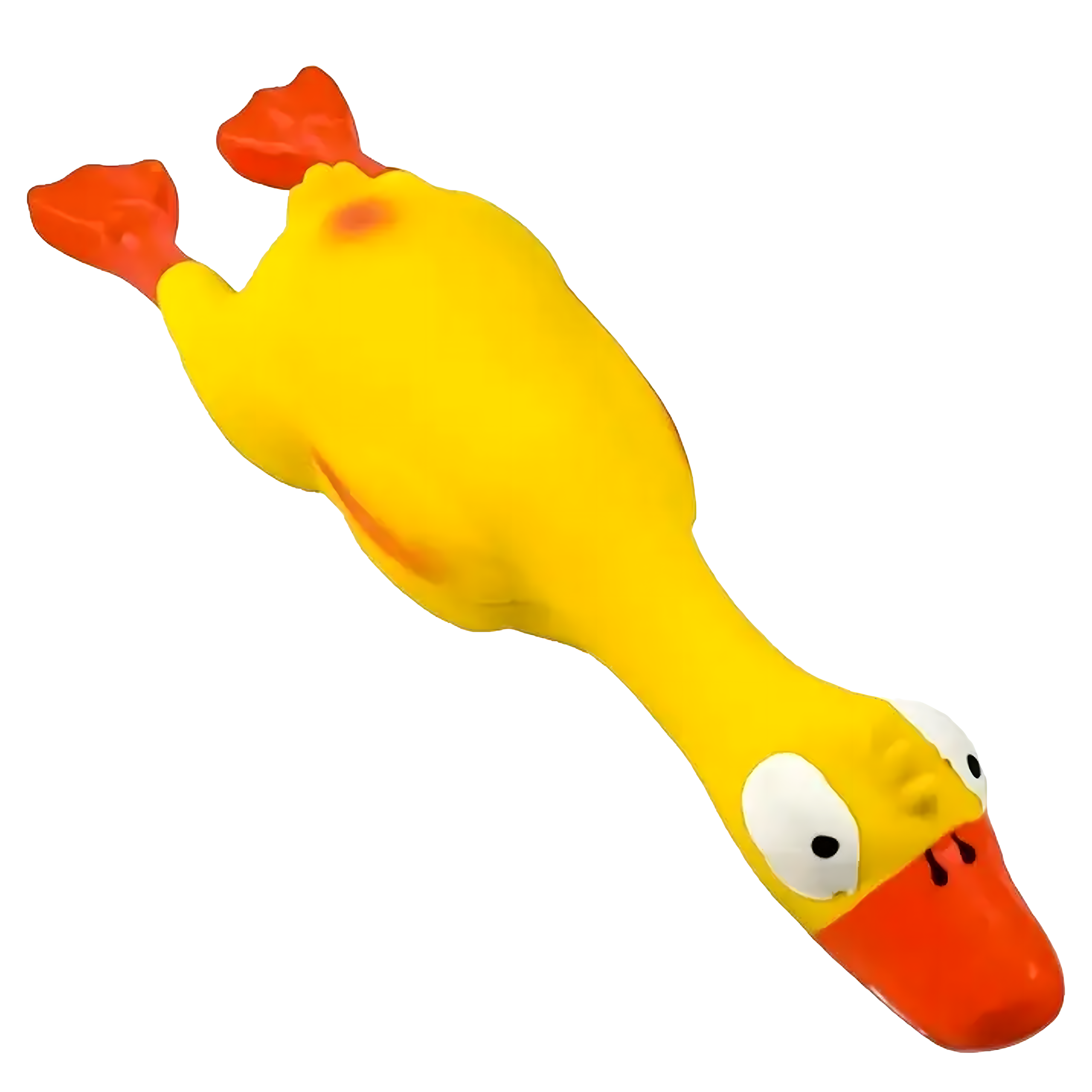 Piiksuv suur kummist kana mänguasi, suur, koerale ja kutsikale närimiseks, 22 cm